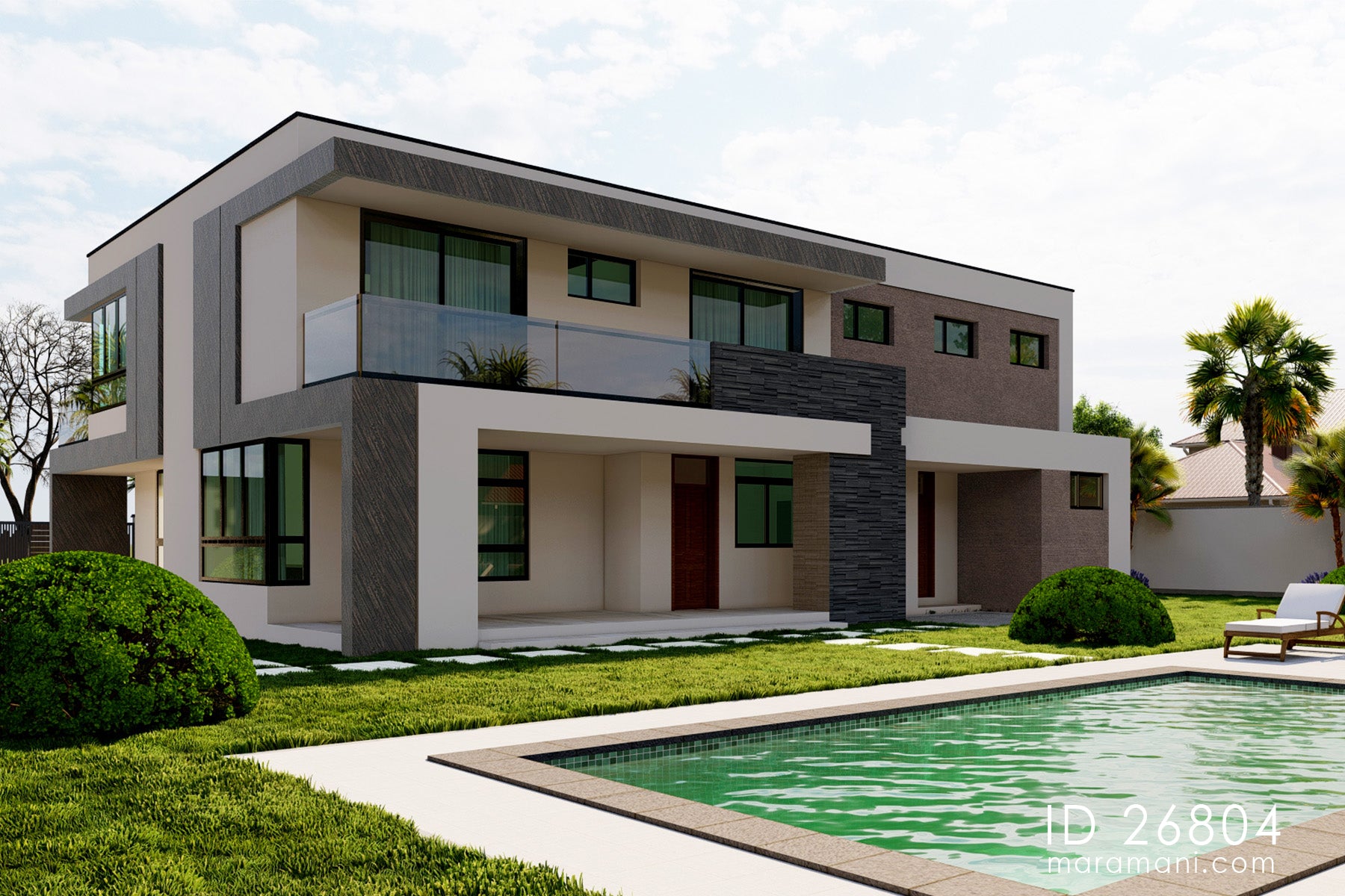 Spacious 6 Bedroom, 2-Story House Plan – ID 26804