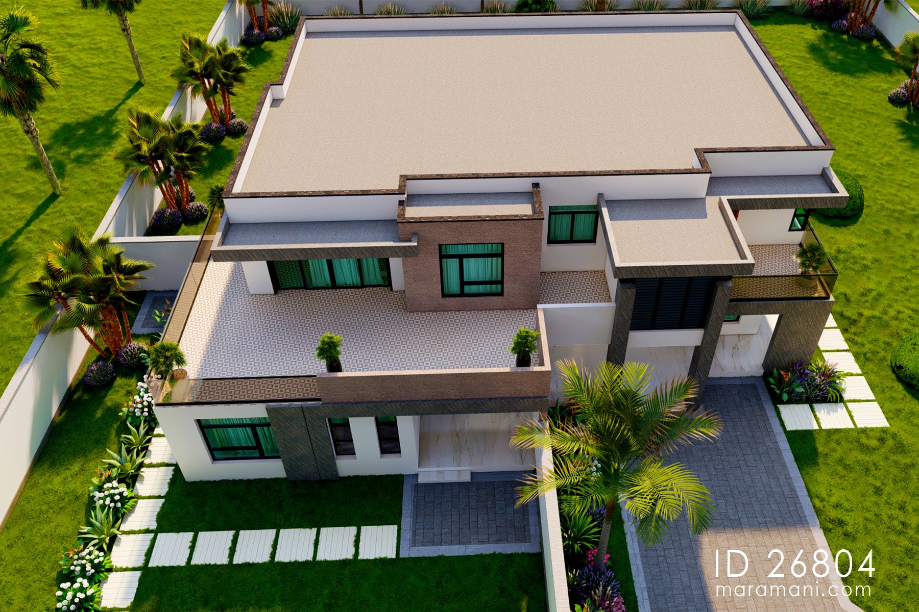 Spacious 6 Bedroom, 2-Story House Plan – ID 26804