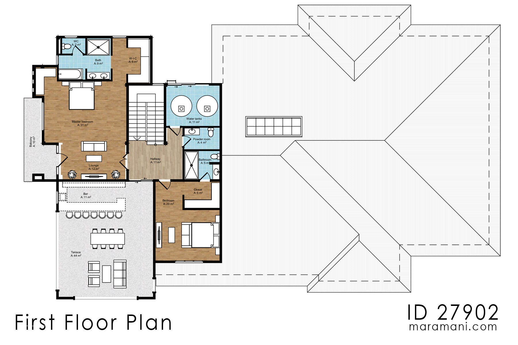 Grand 7-Bedroom 2-Story Mansion with Luxury Amenities – ID 27902
