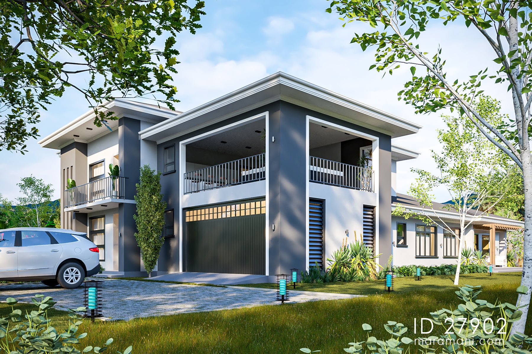 Grand 7-Bedroom 2-Story Mansion with Luxury Amenities – ID 27902