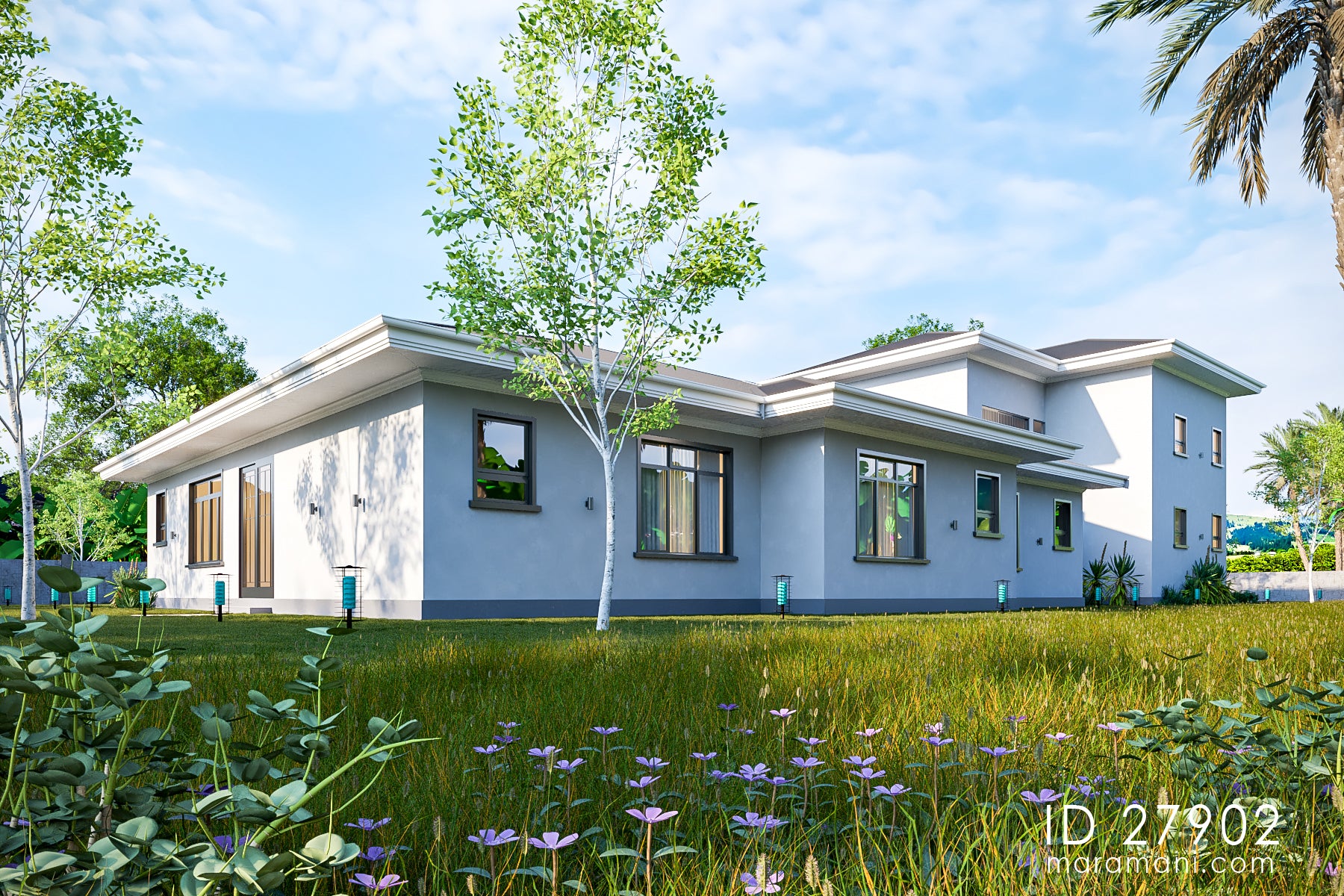 Grand 7-Bedroom 2-Story Mansion with Luxury Amenities – ID 27902