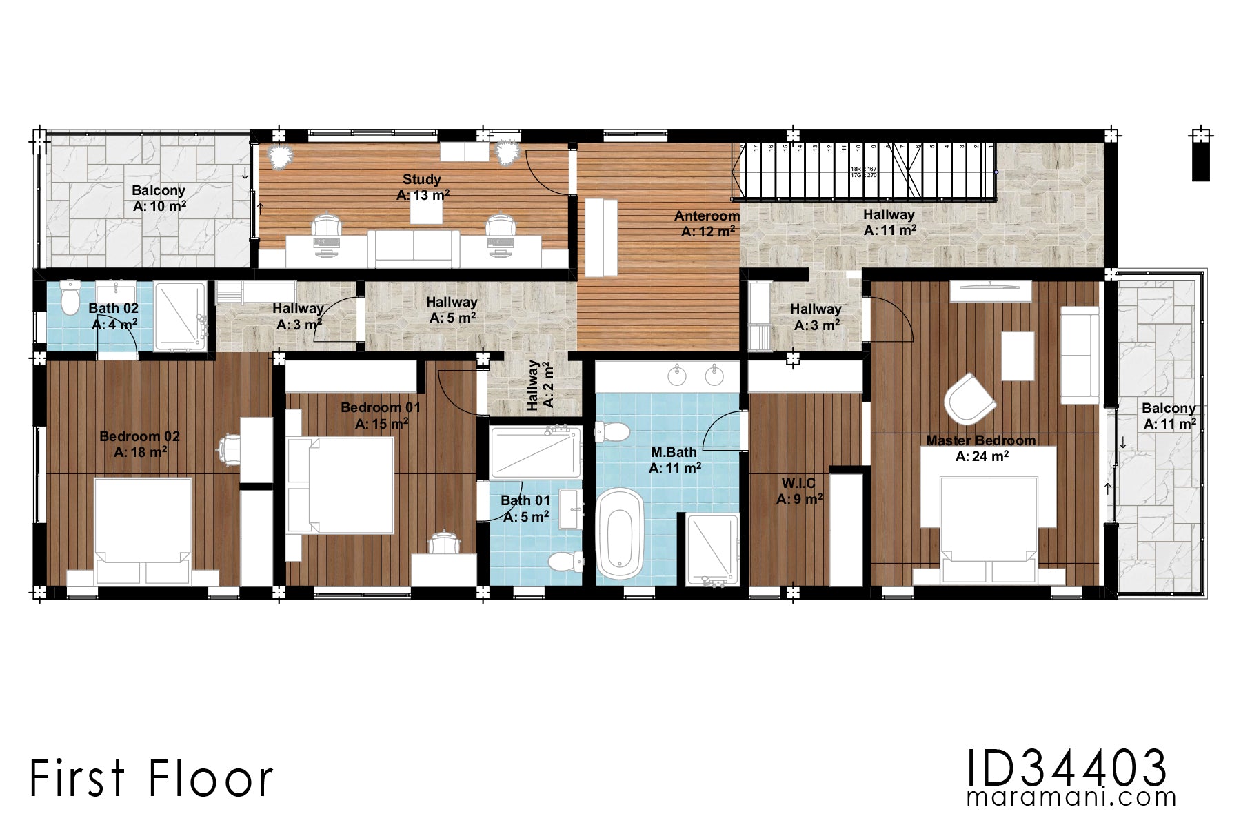 4 Bedroom House Plan - ID 34403