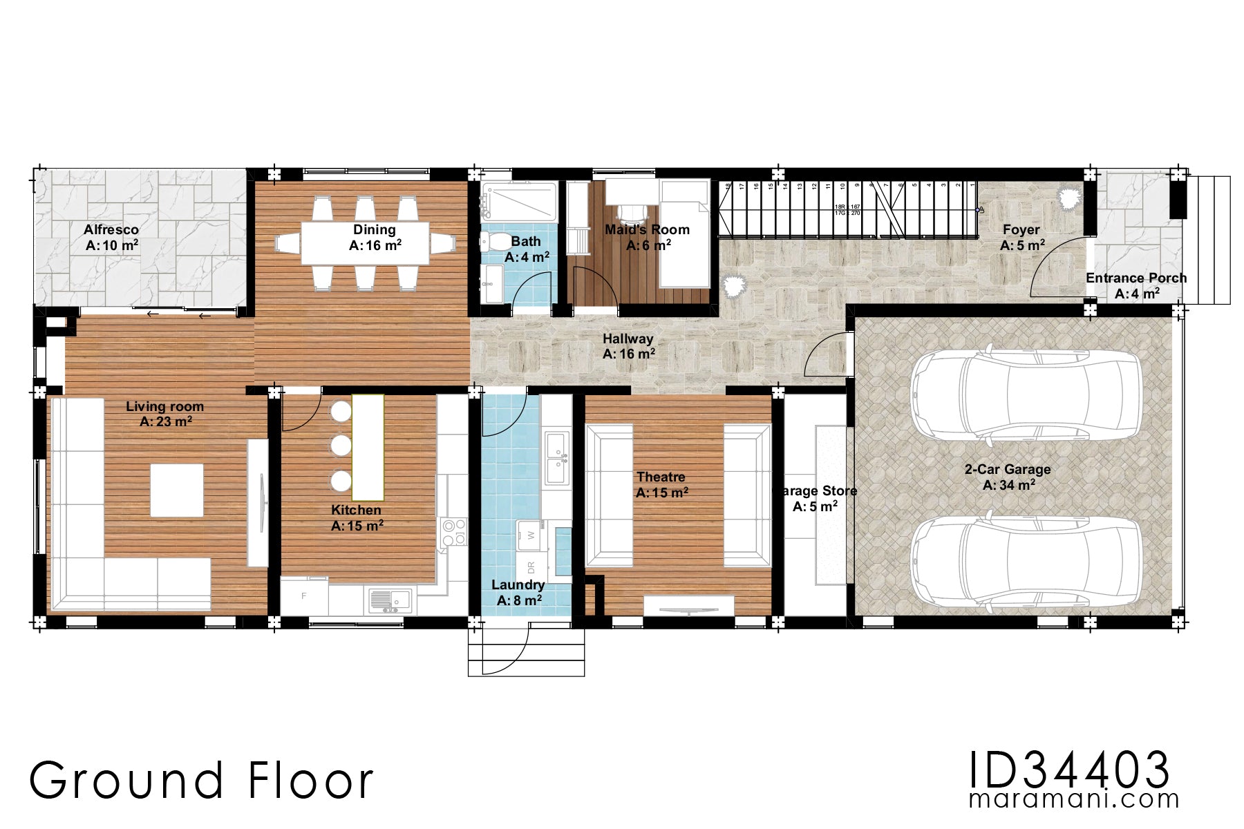 4 Bedroom House Plan - ID 34403