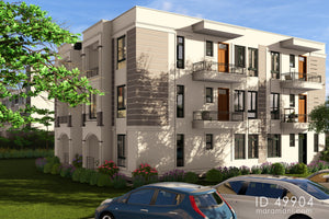 Four-Storey 16 Bedroom House Plan - ID 49904
