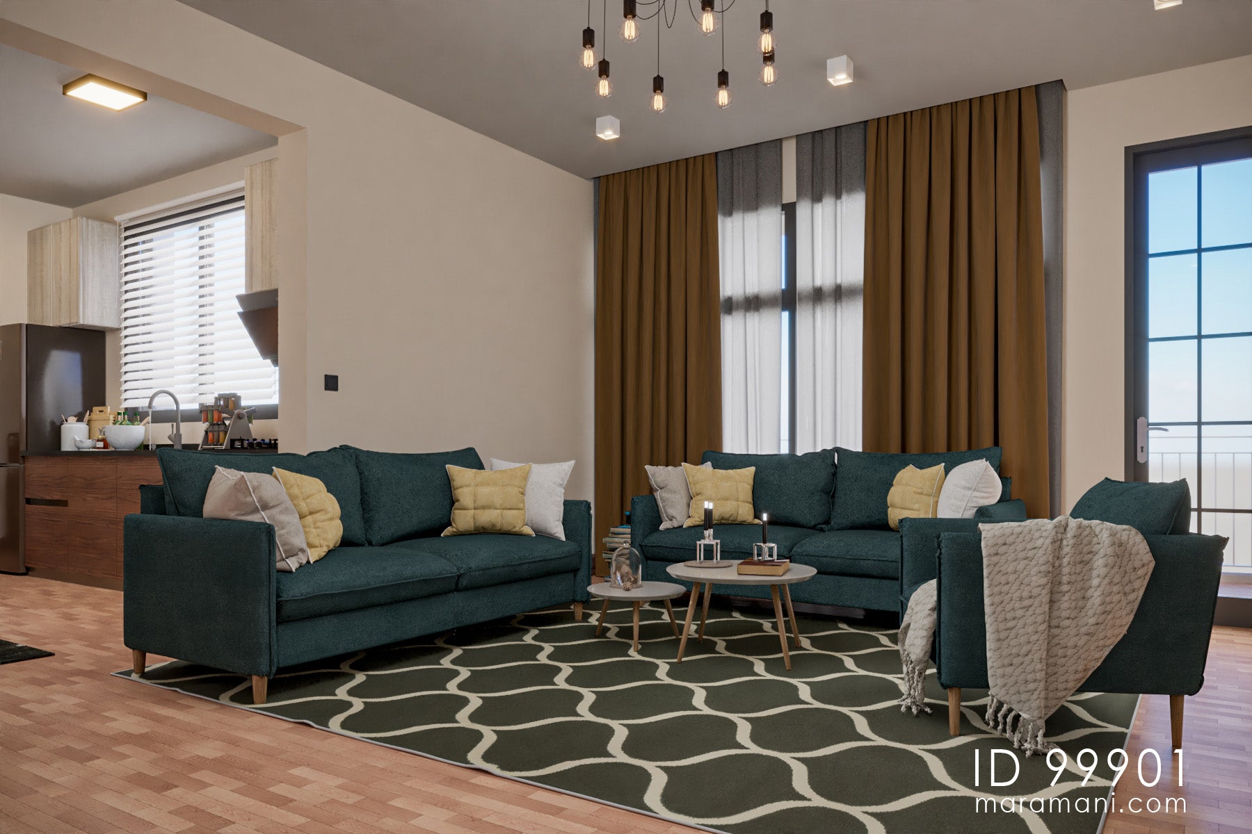 17 Flats Apartment Block - ID 99901