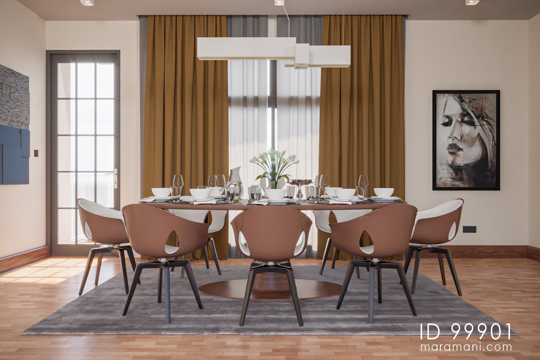 17 Flats Apartment Block - ID 99901