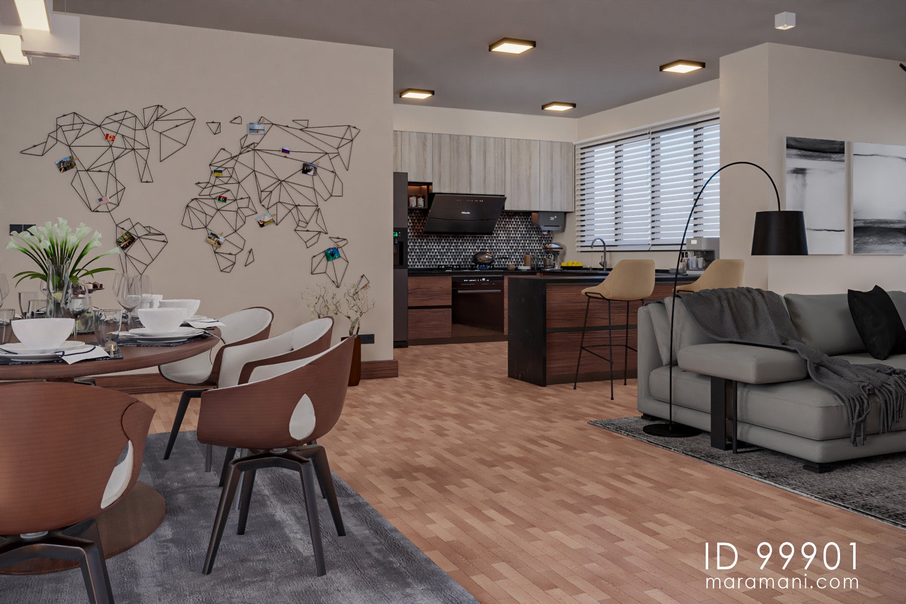 17 Flats Apartment Block - ID 99901