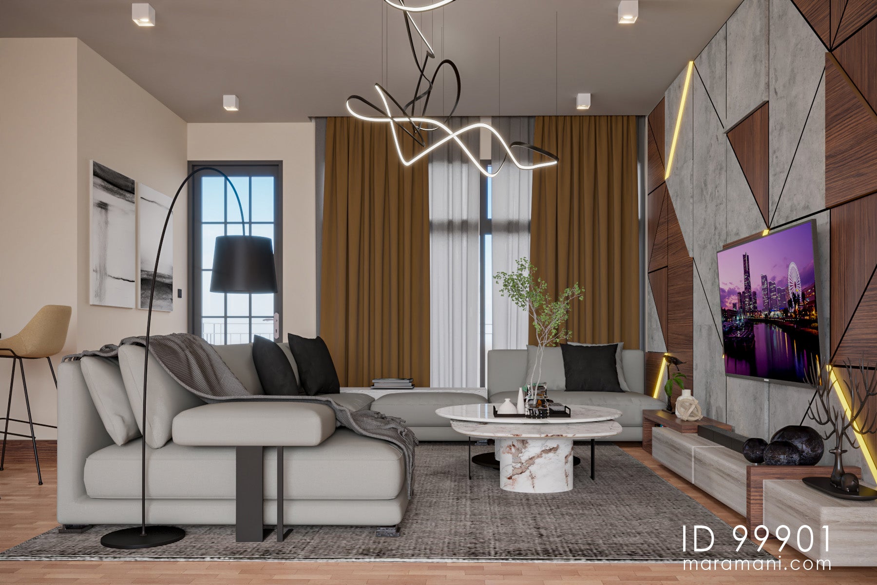 17 Flats Apartment Block - ID 99901