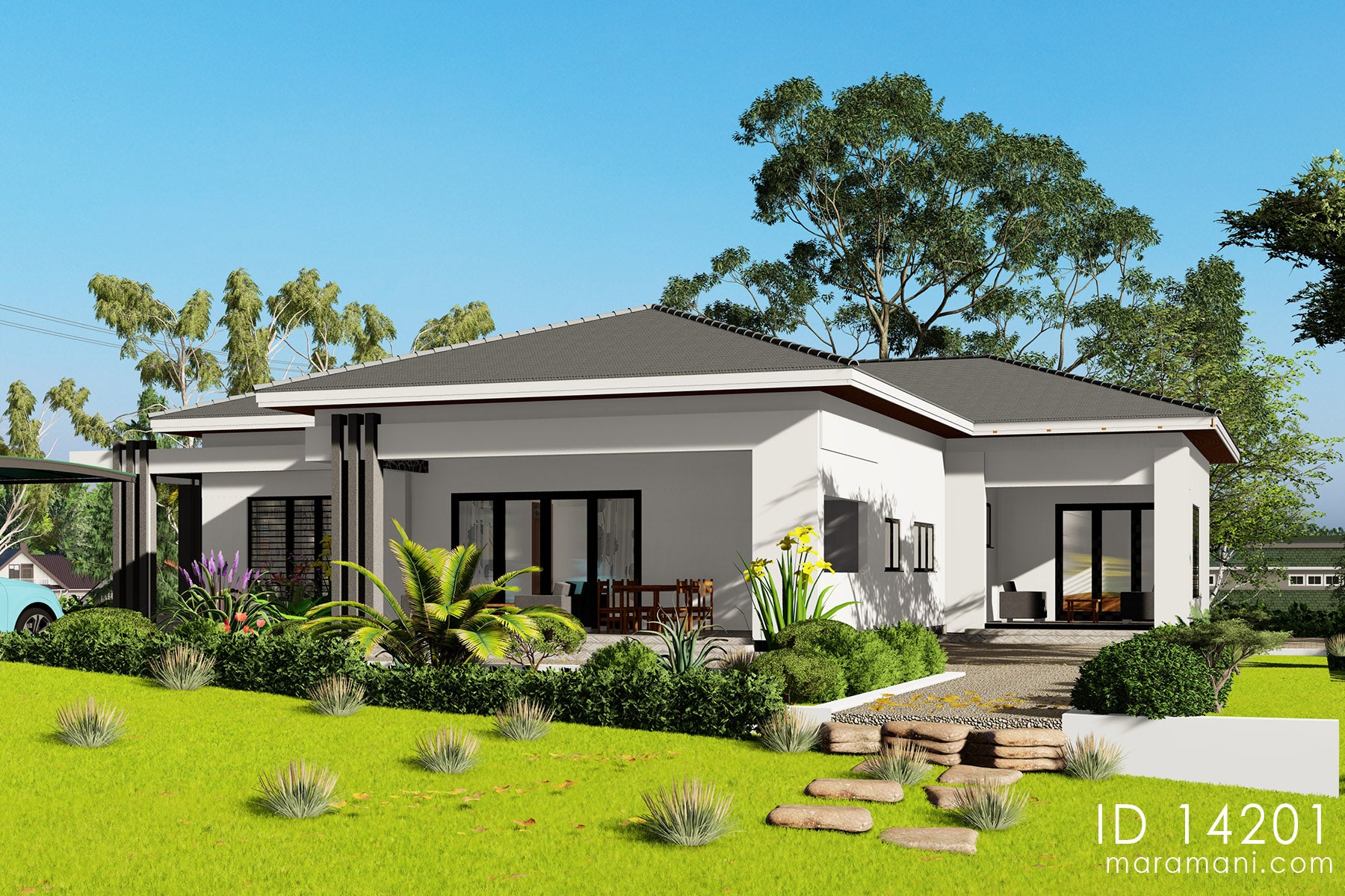 4 Spacious Bedrooms Bathrooms - ID 14201