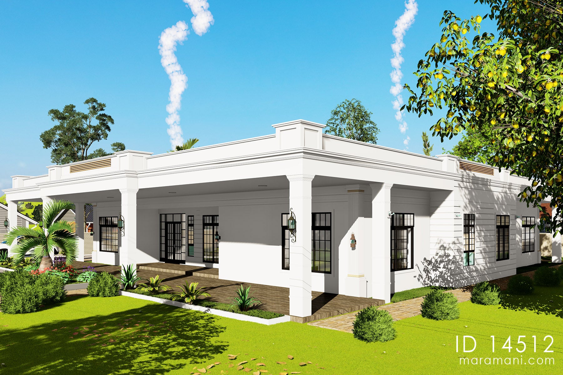 Spacious 4-Bedroom 5 Bathrooms House Plan - ID 14512