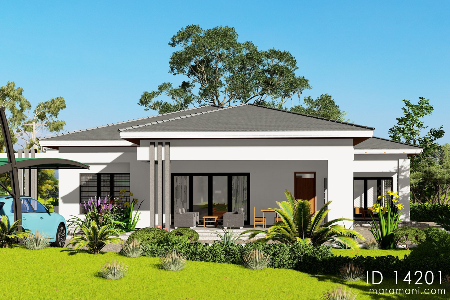 4 Spacious Bedrooms Bathrooms - ID 14201