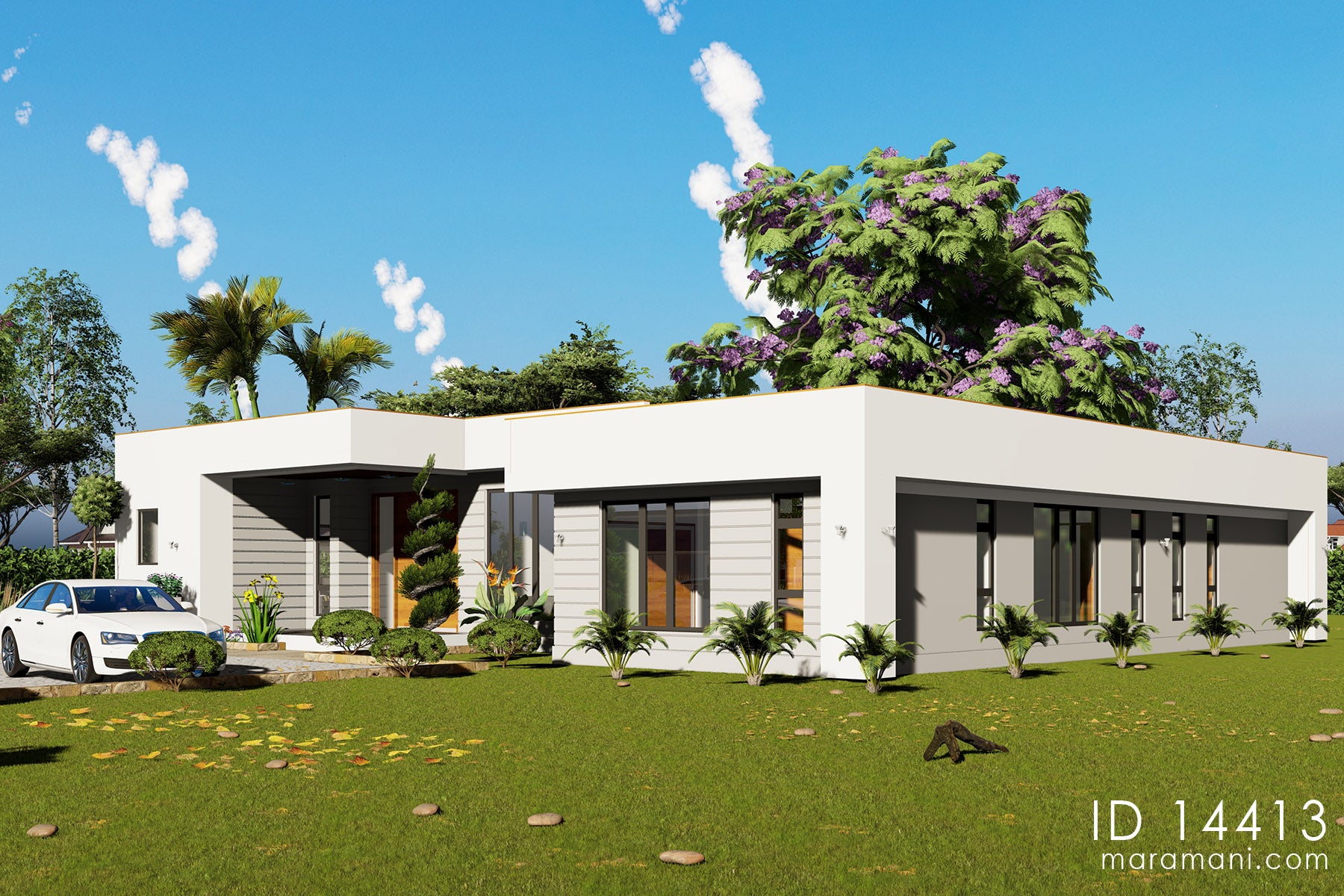 Spacious 4-Bedroom 4-Bathroom House Plan -ID 14413