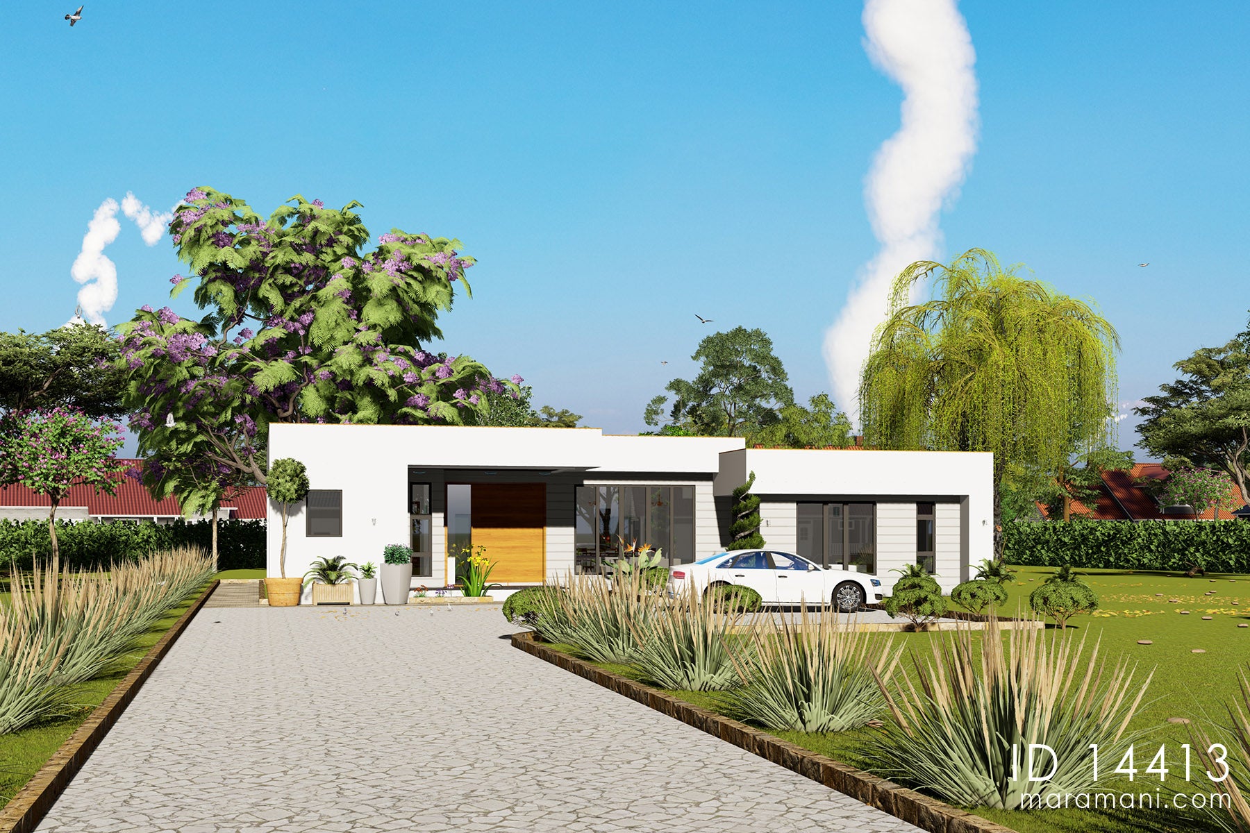 Spacious 4-Bedroom 4-Bathroom House Plan -ID 14413