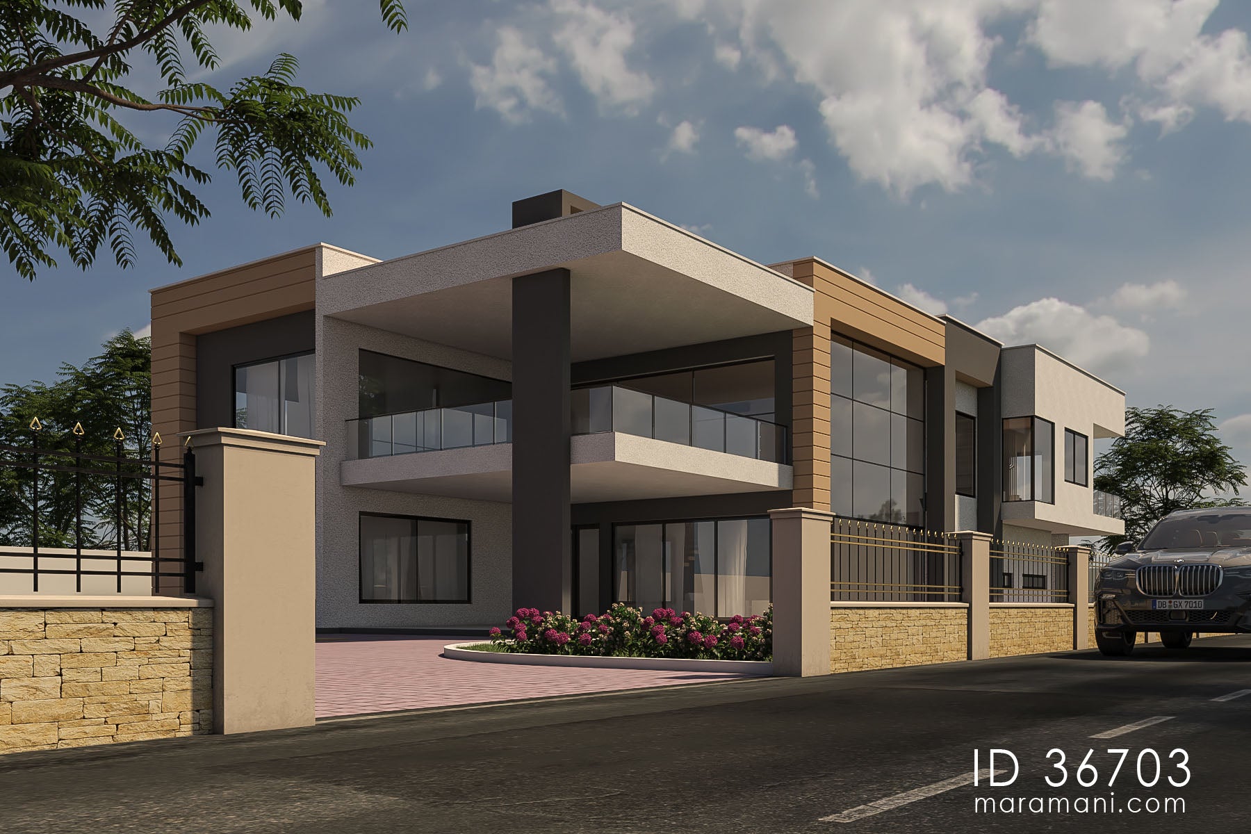 Modern 6 Bedroom House Design - ID 36703