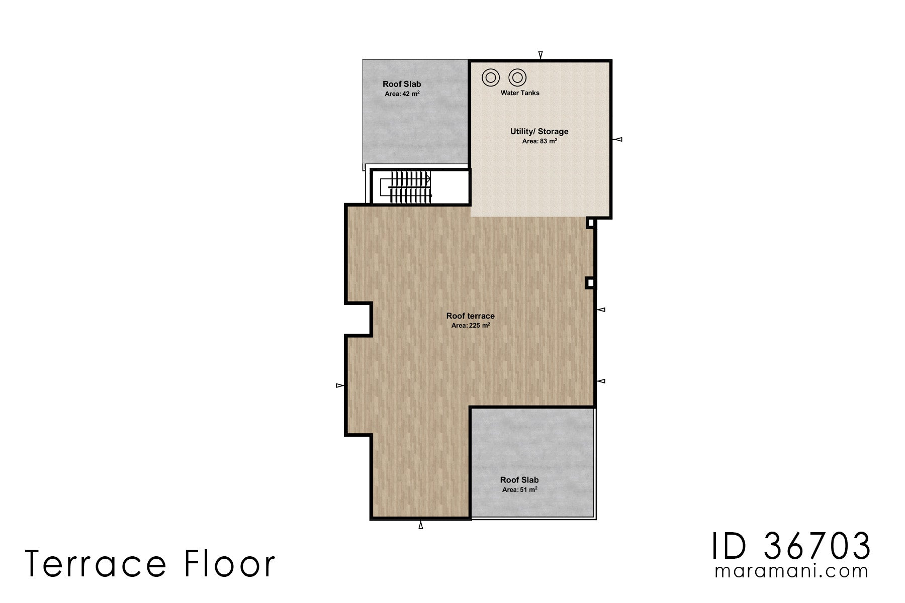 Modern 6 Bedroom House Design - ID 36703
