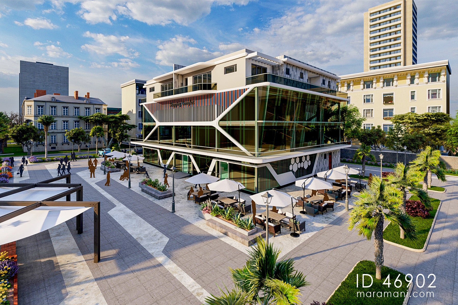 Modern Multipurpose commercial building - ID 46902