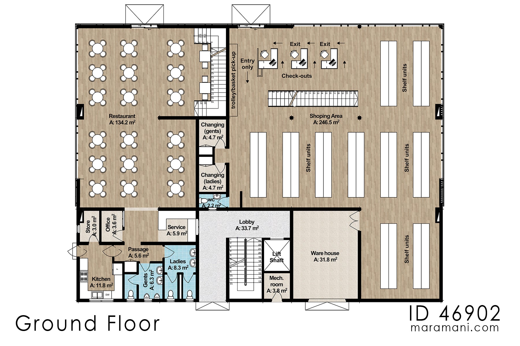 Modern Multipurpose commercial building - ID 46902