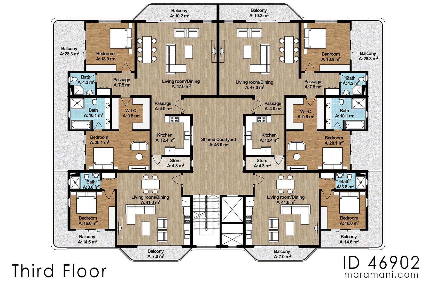 Modern Multipurpose commercial building - ID 46902