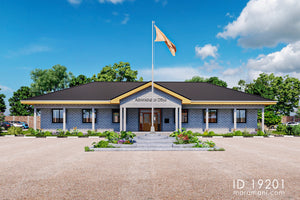 7-Office, Single-Story Business Facility Plan- ID 19201