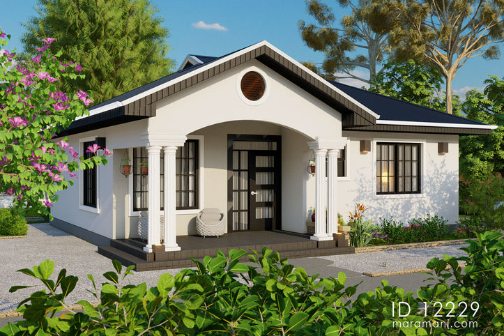 Tanzanian 2-Bedroom House Plan - Area 104 sqm 