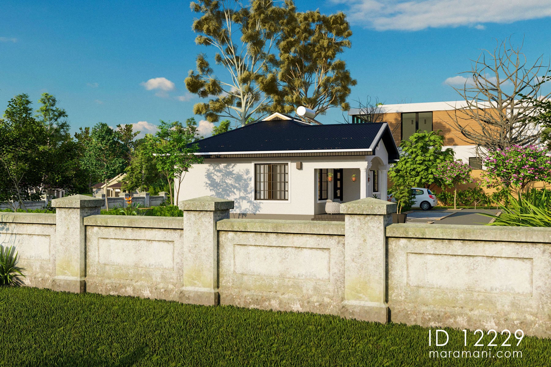 Tanzanian 2-Bedroom House Plan - ID 12229