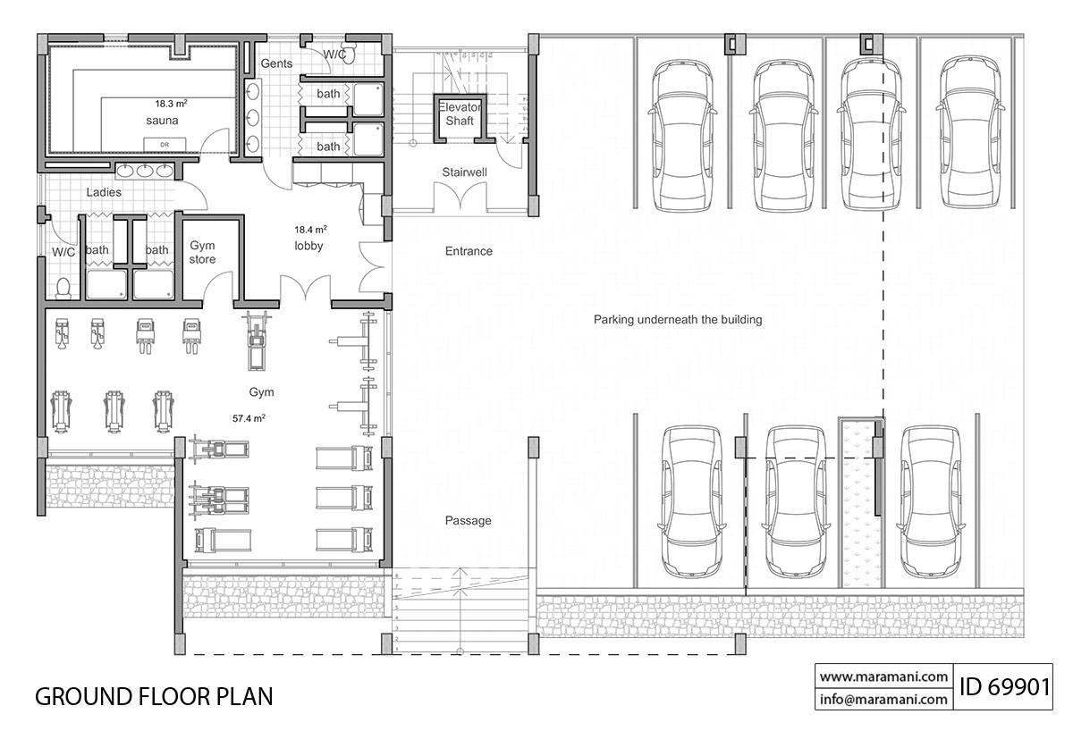 6 Story Apartment Design - ID 69901
