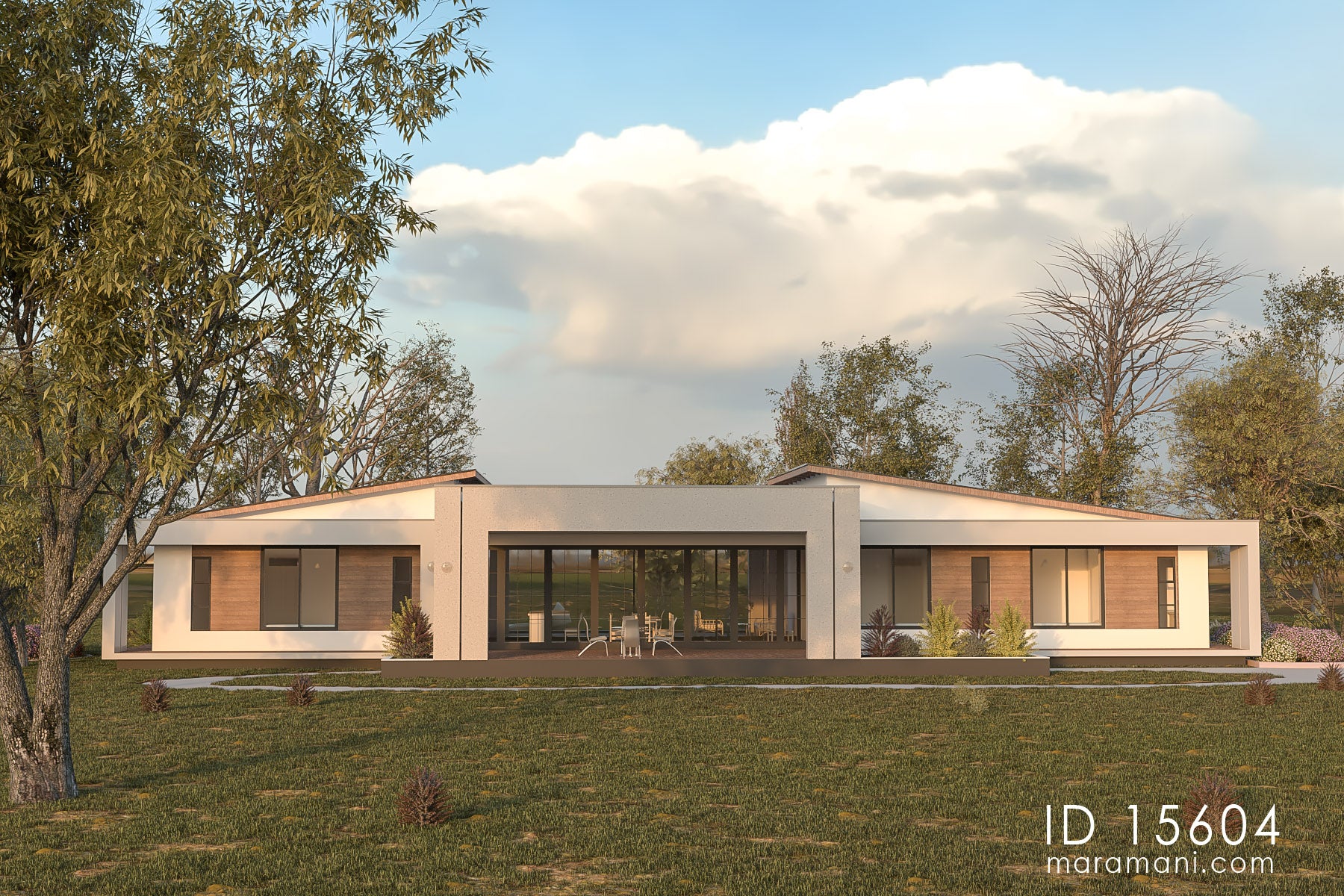 Panoramic Single Storey 5 Bedroom House Plan - ID 15604