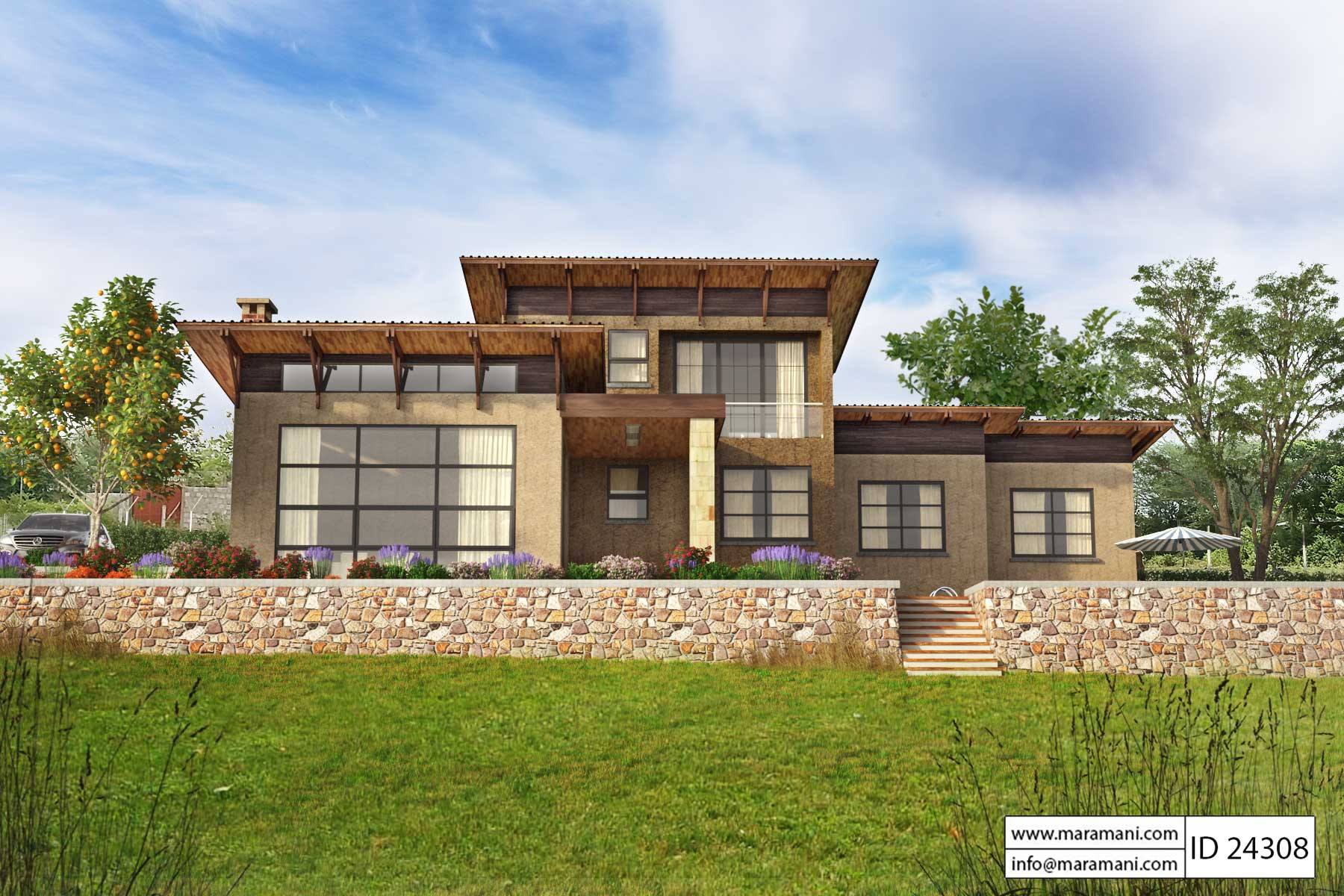 Mediterranean House Plan: Mediterranean Style Tuscan Beach Home Plan, image size:1800x1200
