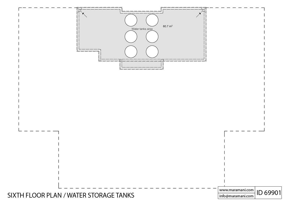 6 Story Apartment Design - ID 69901