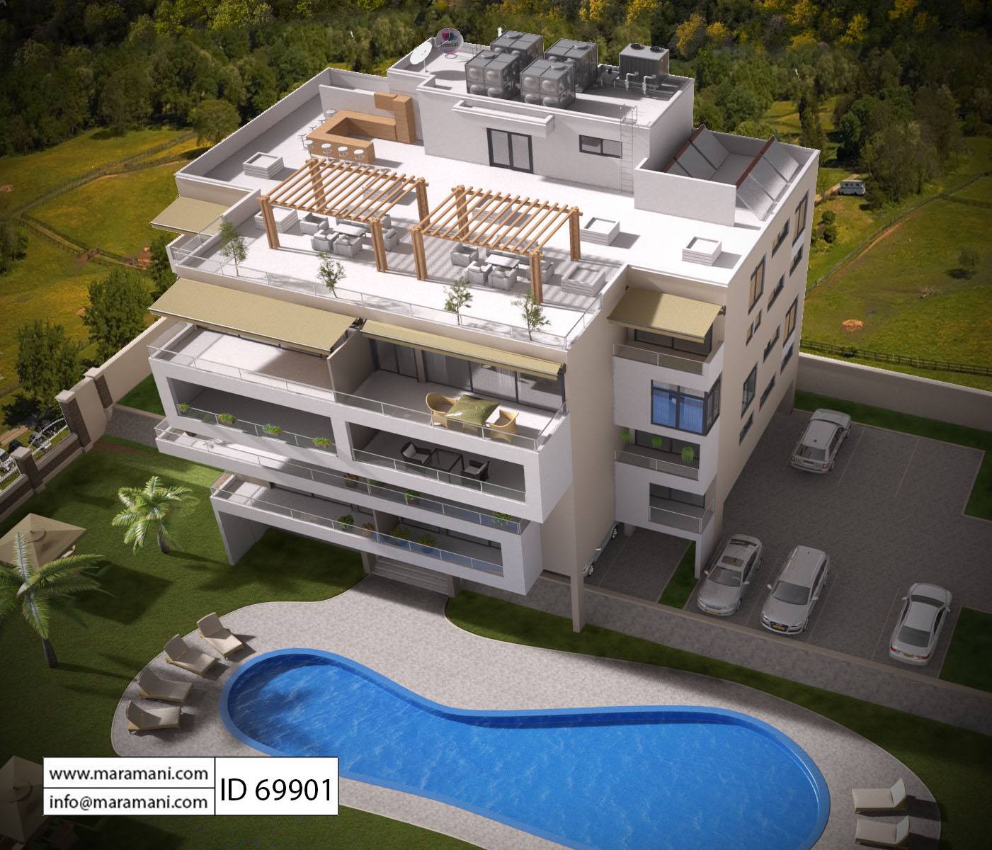 6 Story Apartment Design - ID 69901