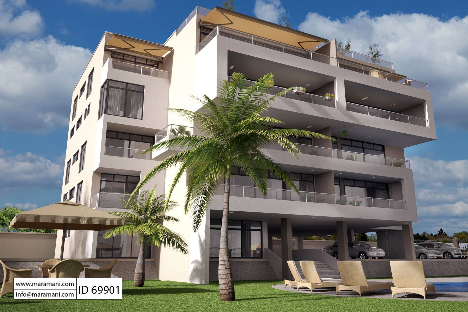 6 Story Apartment Design - ID 69901