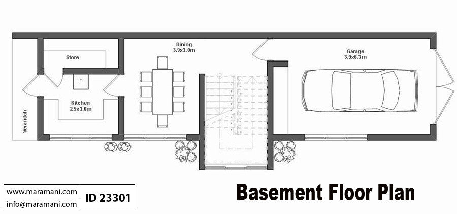 3 Bedroom House Plan - ID 23301