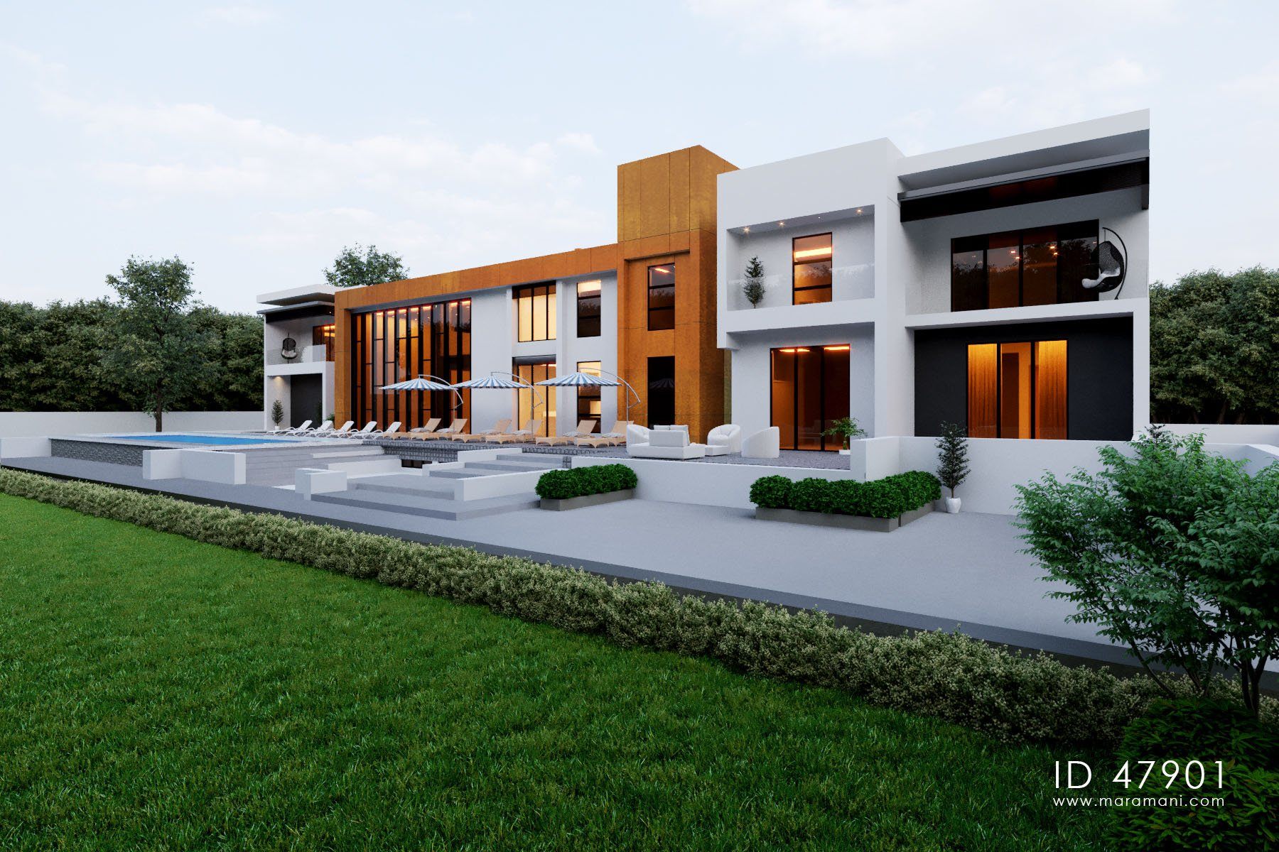 Contemporary mega mansion - ID 47901