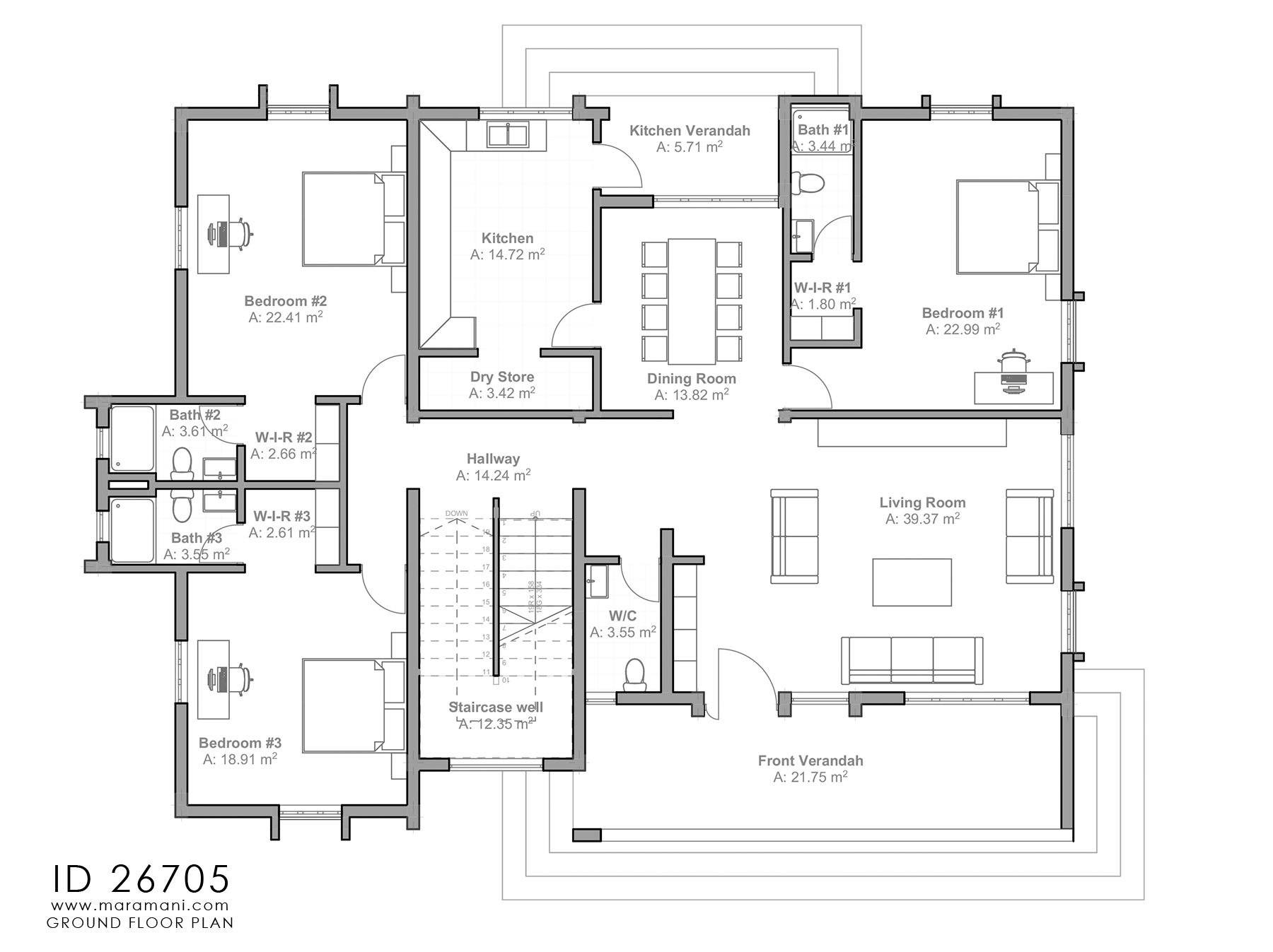 Contemporary Indian architecture 6 Bedroom house plan - ID 26705