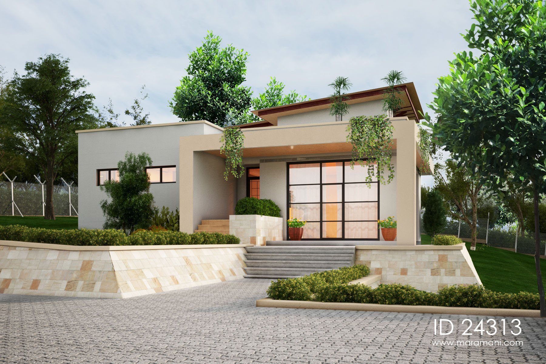 Hillside House Plan- ID 24313 - House Designs by Maramani, image size:1800x1200