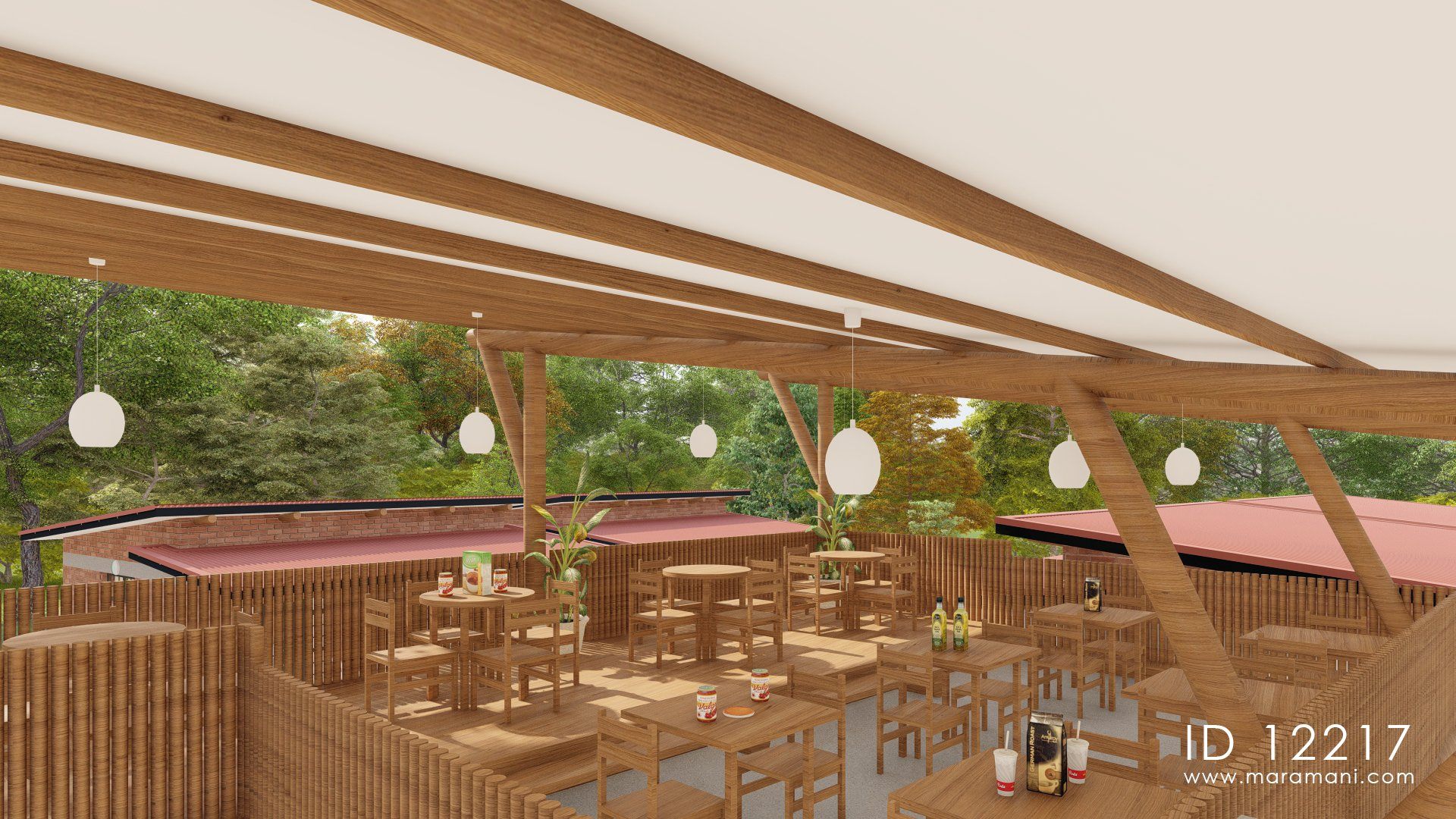 Hostel rooms and kitchen - ID 12217