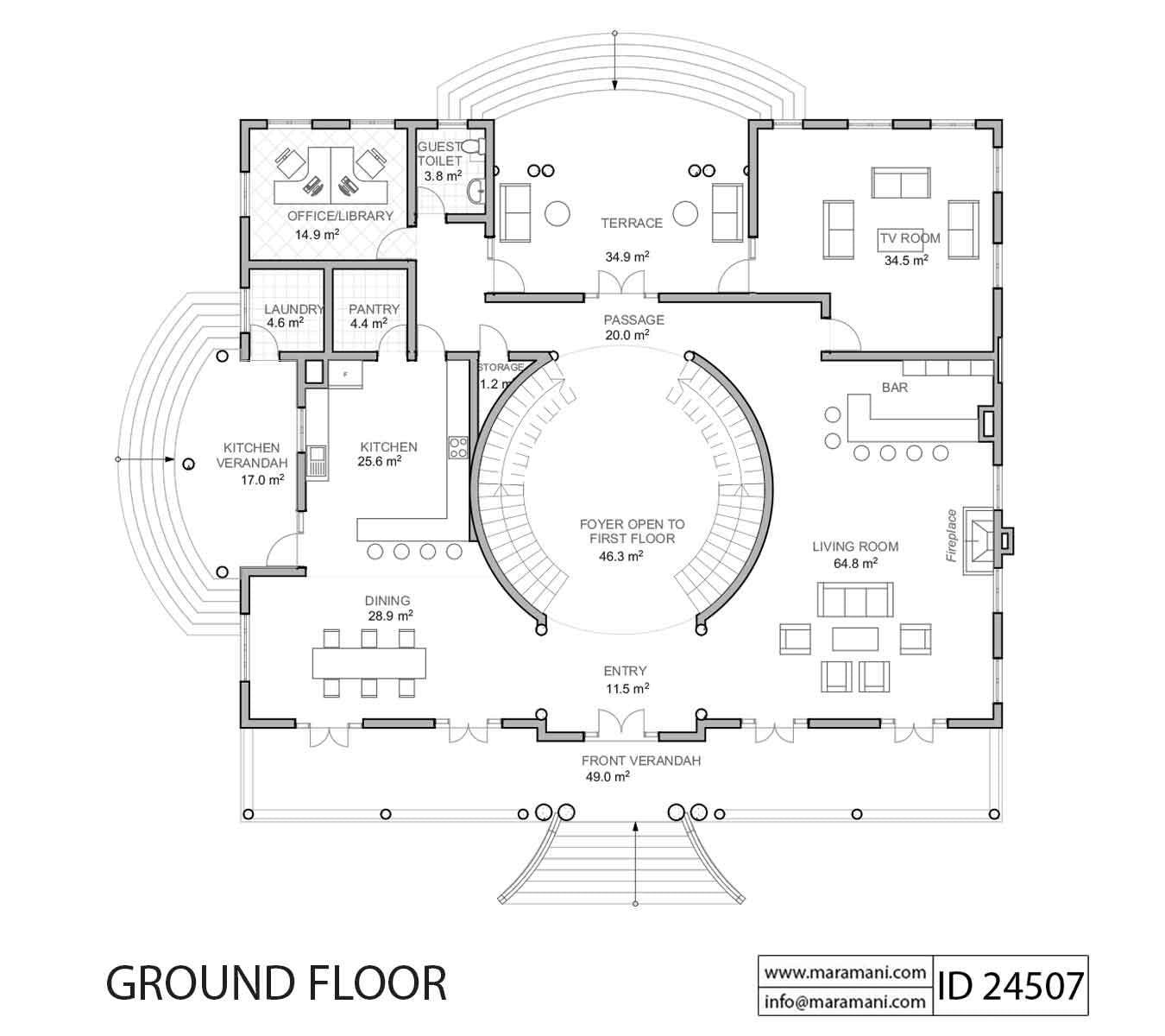 4 Bedroom House Plan - ID 24507