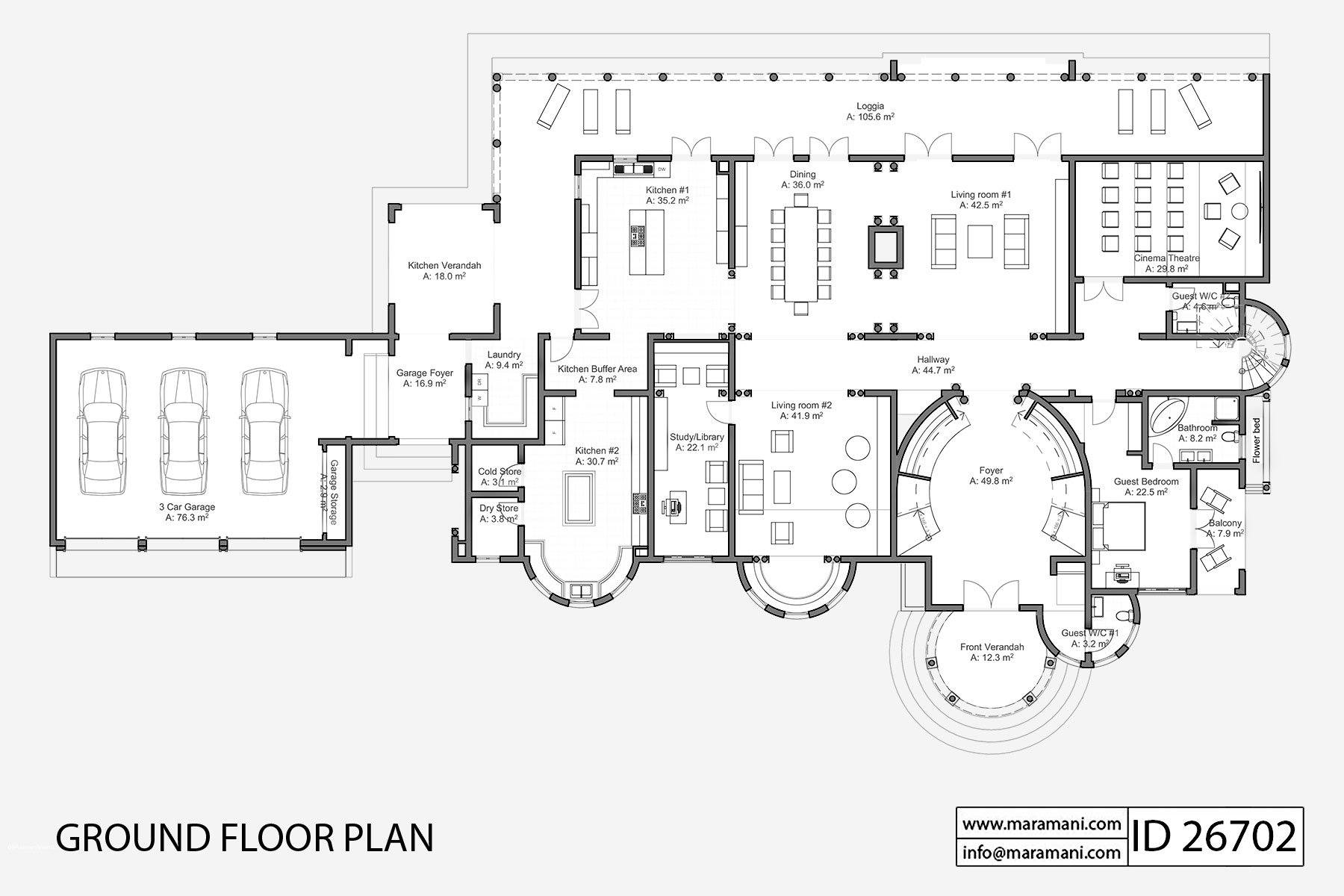 6 Bedroom House Plan - ID 26702