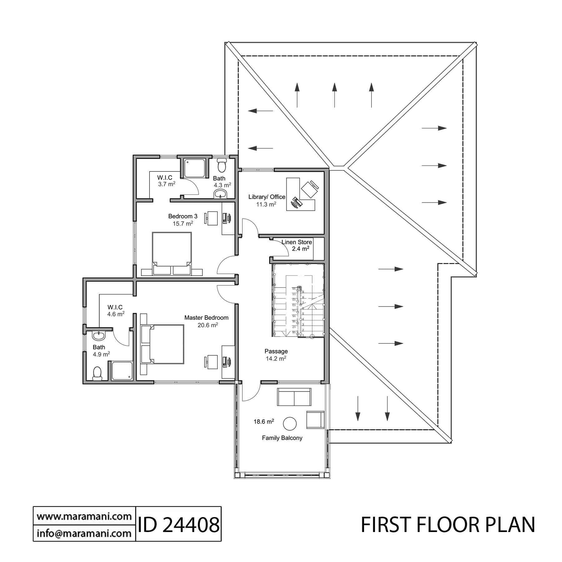 Urban 4 Bedroom House Plan - ID 24408