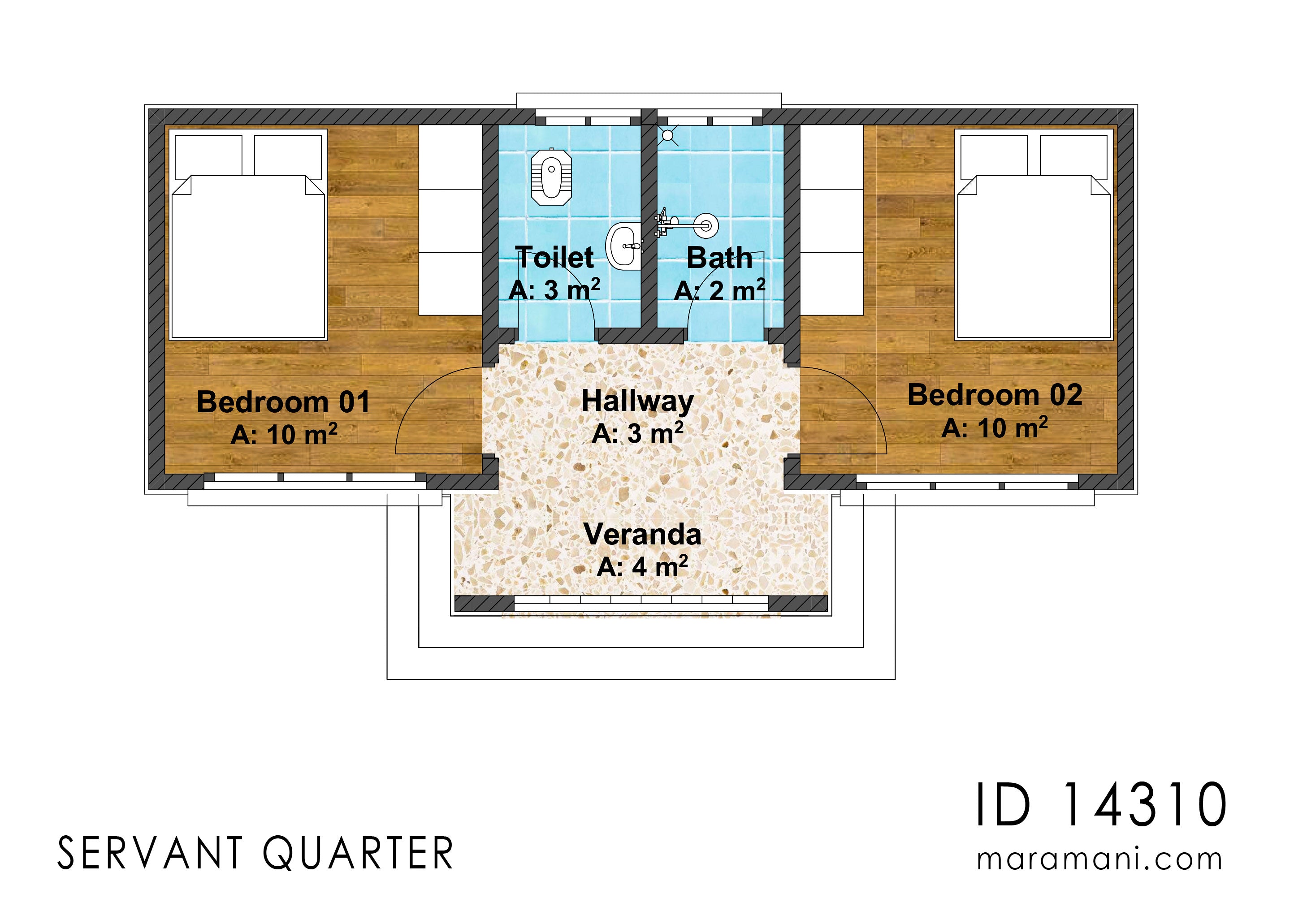 4 Bedroom House design - ID 14310