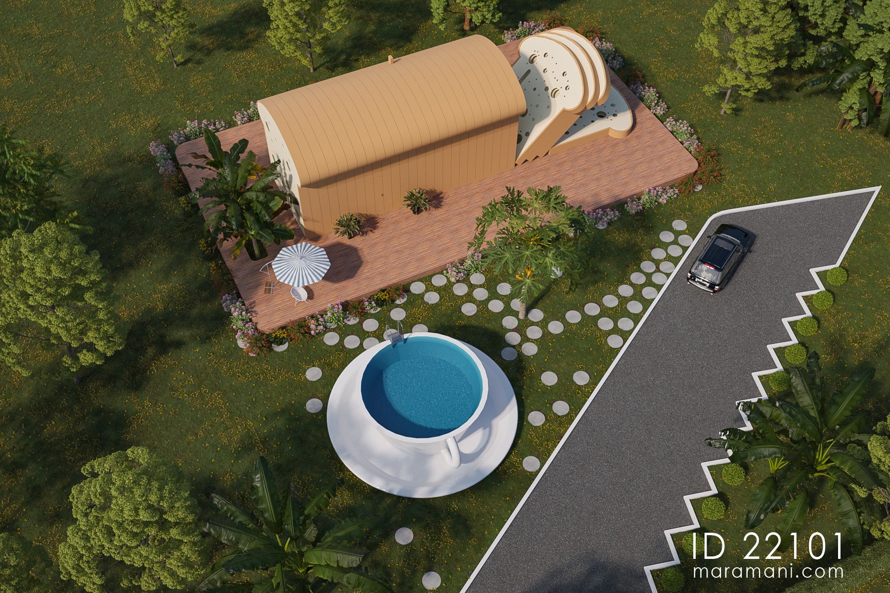 Two Bedroom Bread House - ID 22101