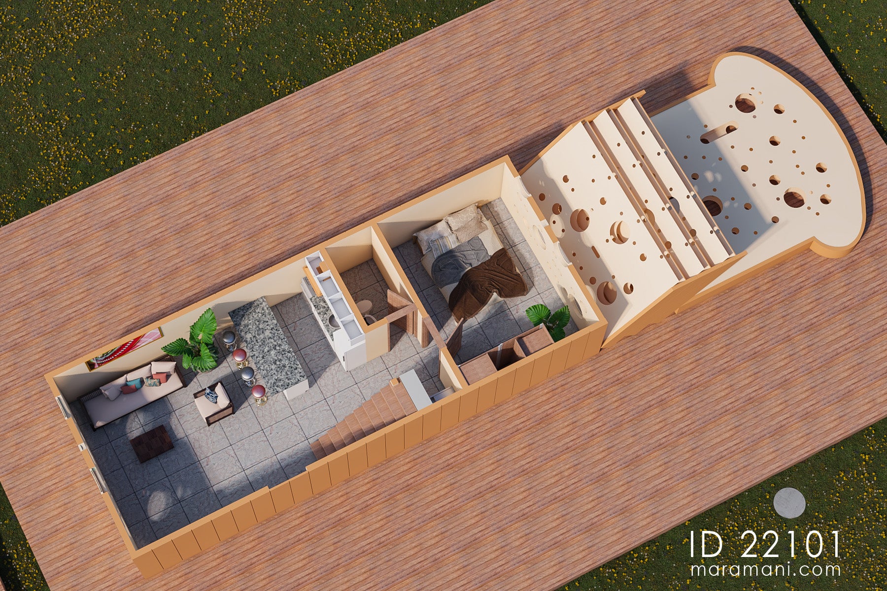 Two Bedroom Bread House - ID 22101