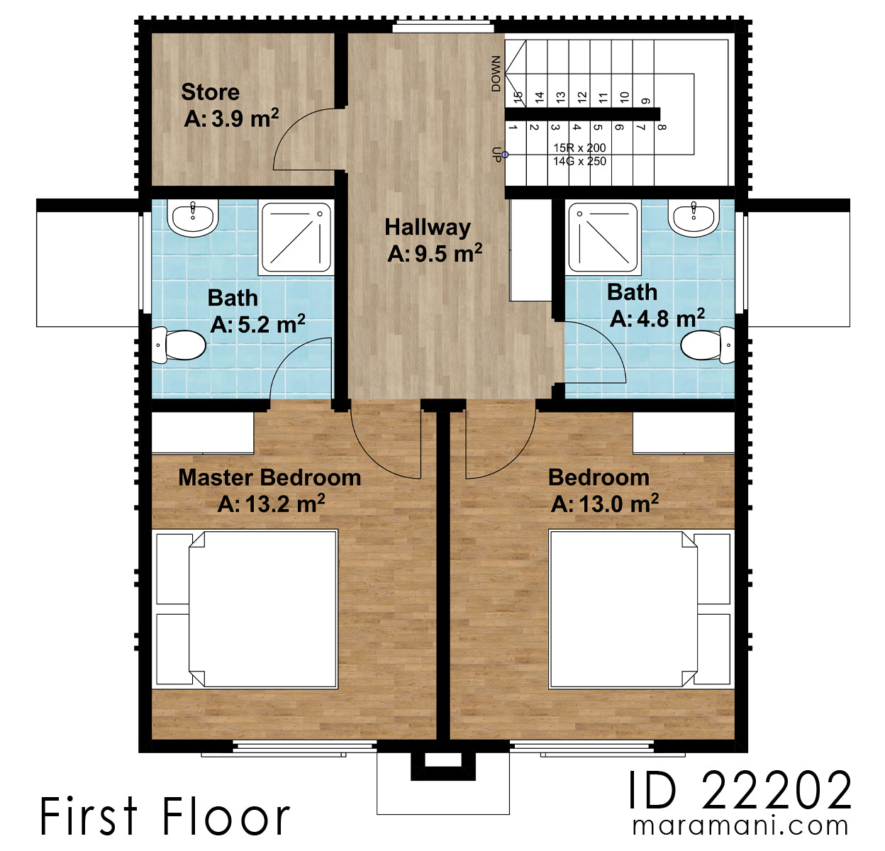 Two Bedroom Head house - ID 22202