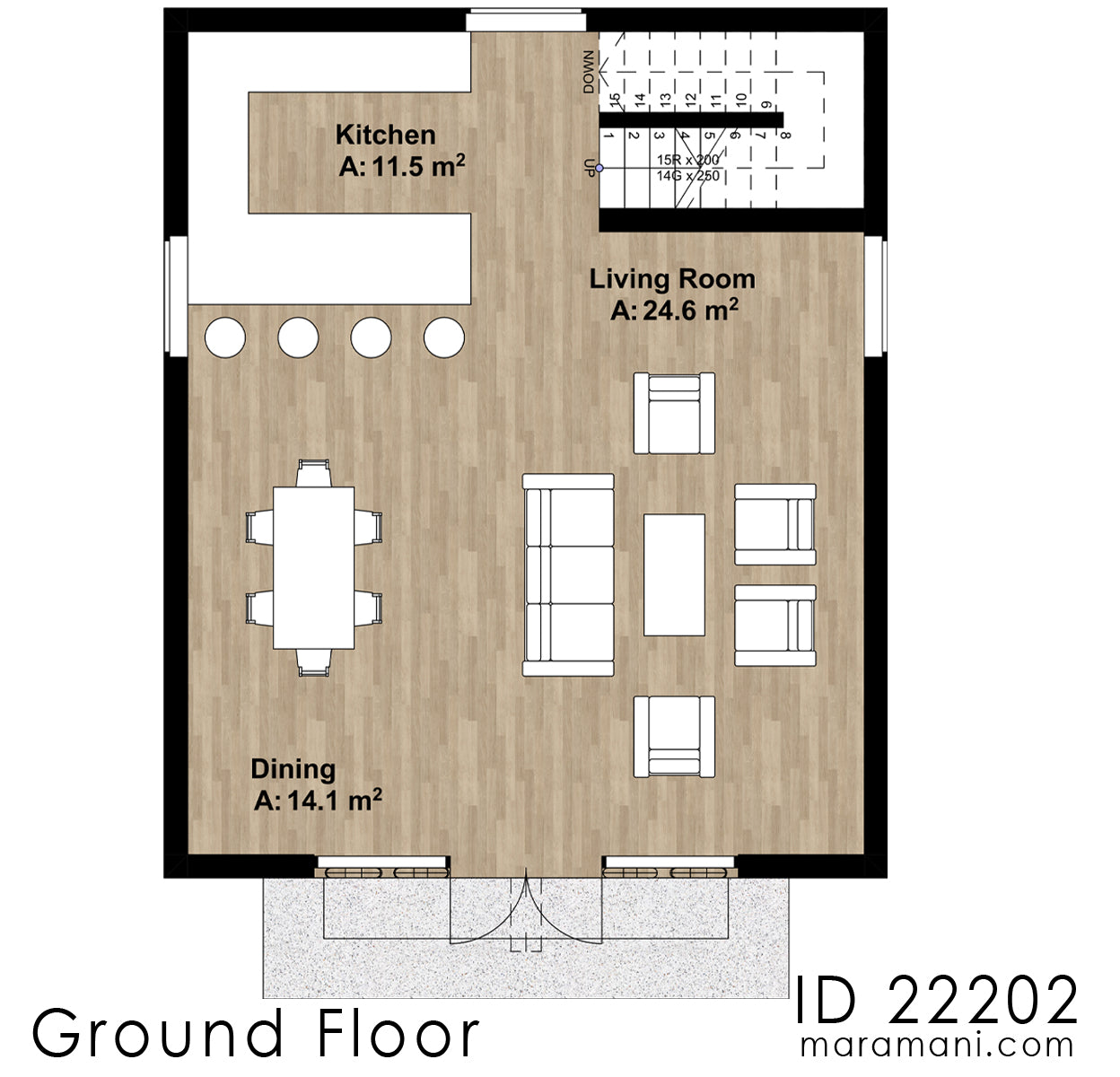 Two Bedroom Head house - ID 22202