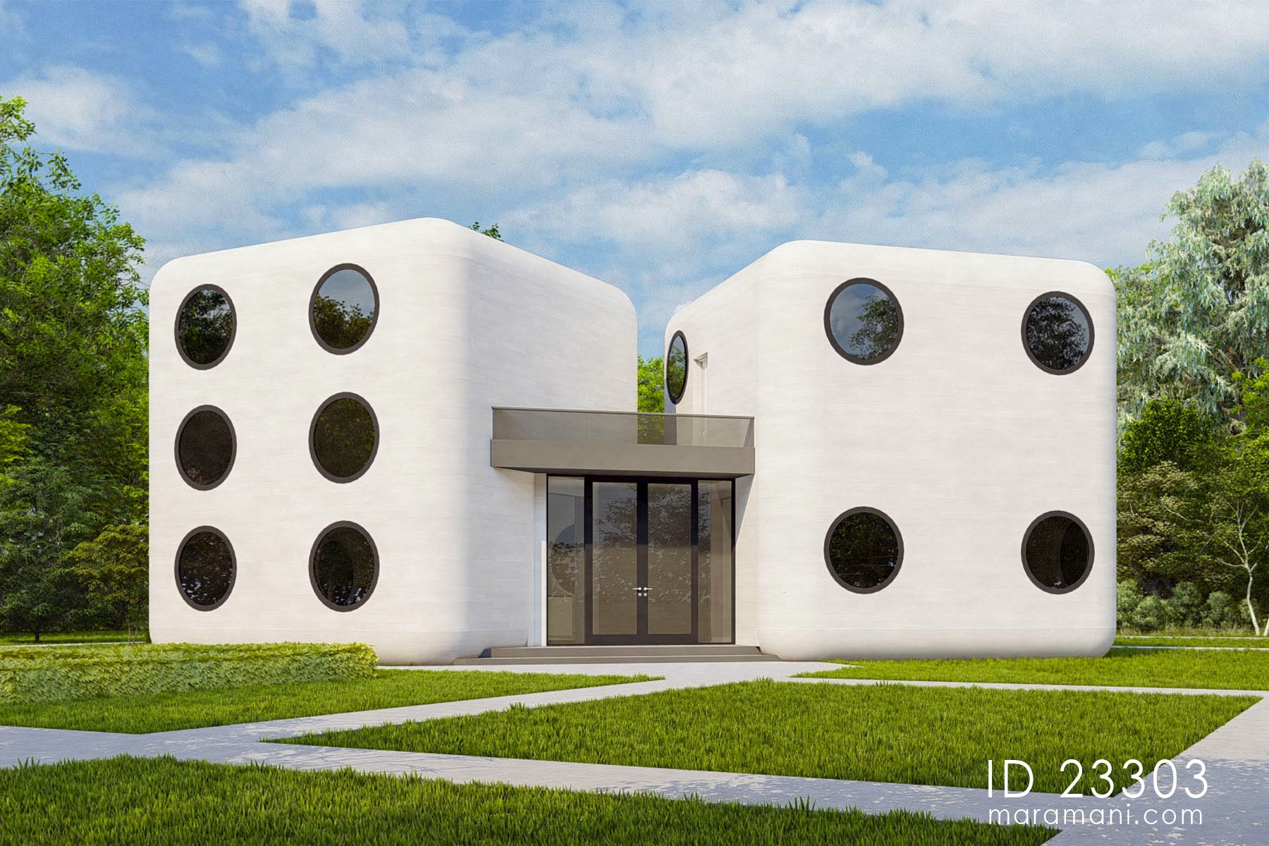 Crazy Design Three Bedroom Dice House ID 23302 Plans by Maramani