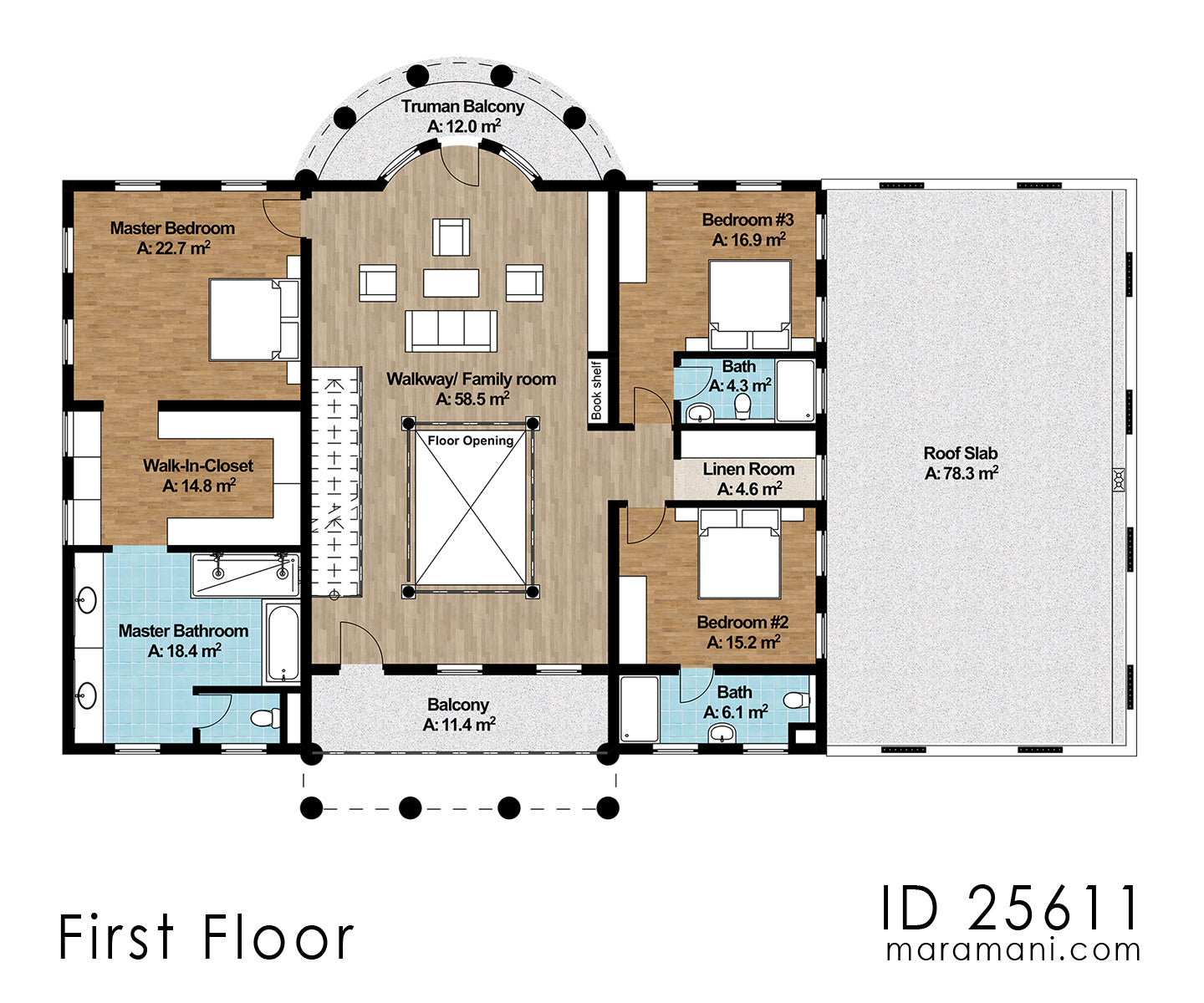 Neo-Classical 5 Bedroom Double Storey House - ID 25611