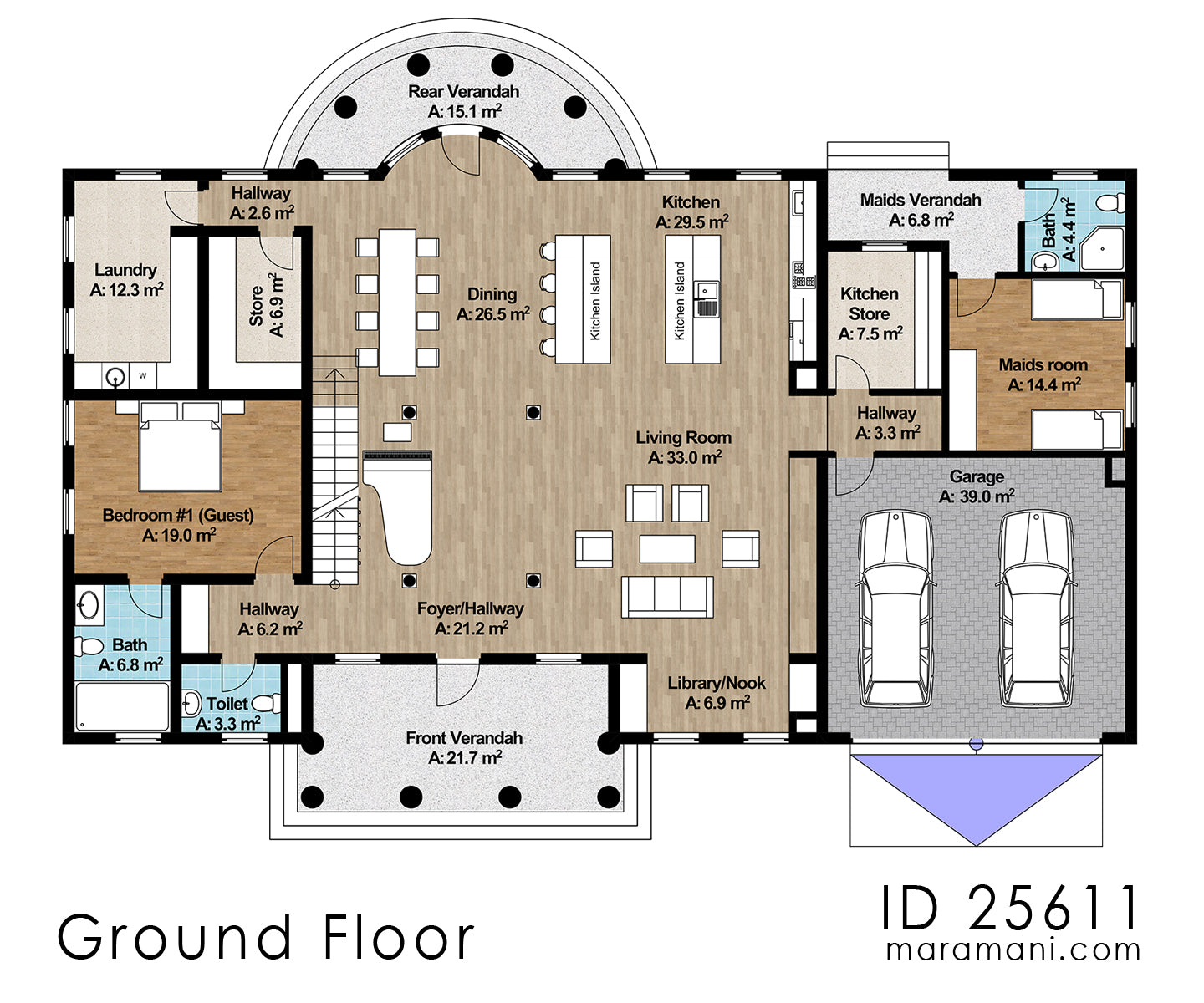 Neo-Classical 5 Bedroom Double Storey House - ID 25611