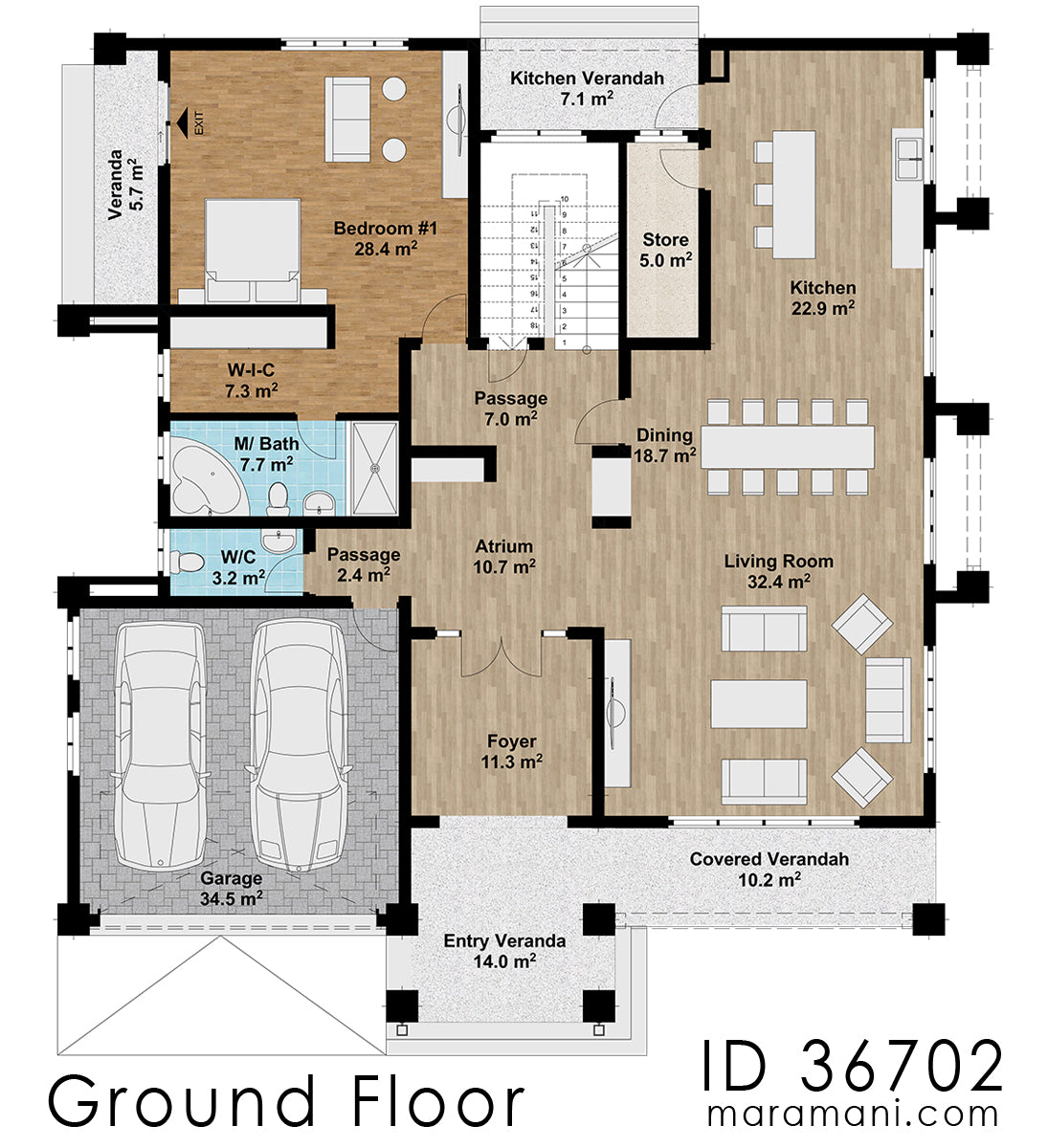 6 bedrooms Modern Mediterranean mansion - ID 36702