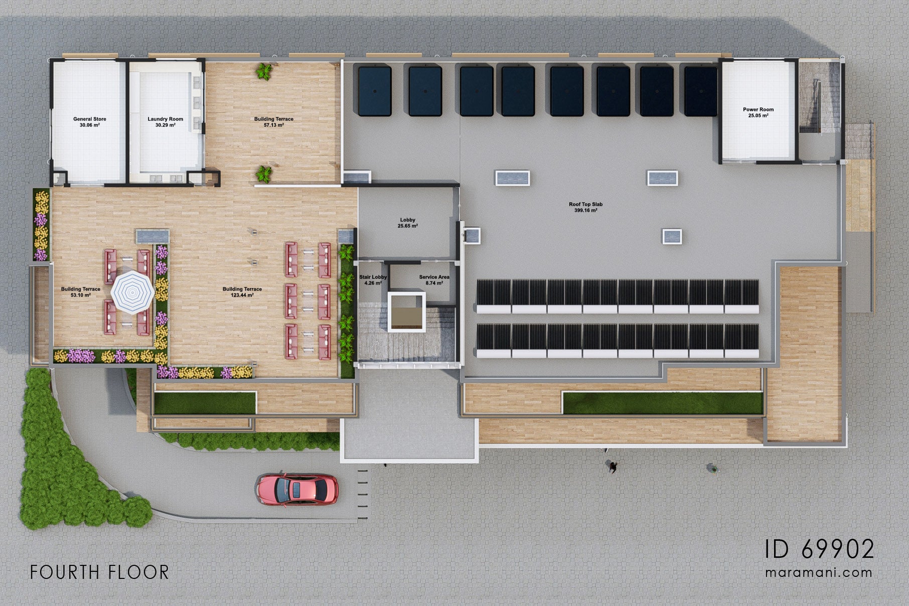 Modern Apartment building design - ID 69902