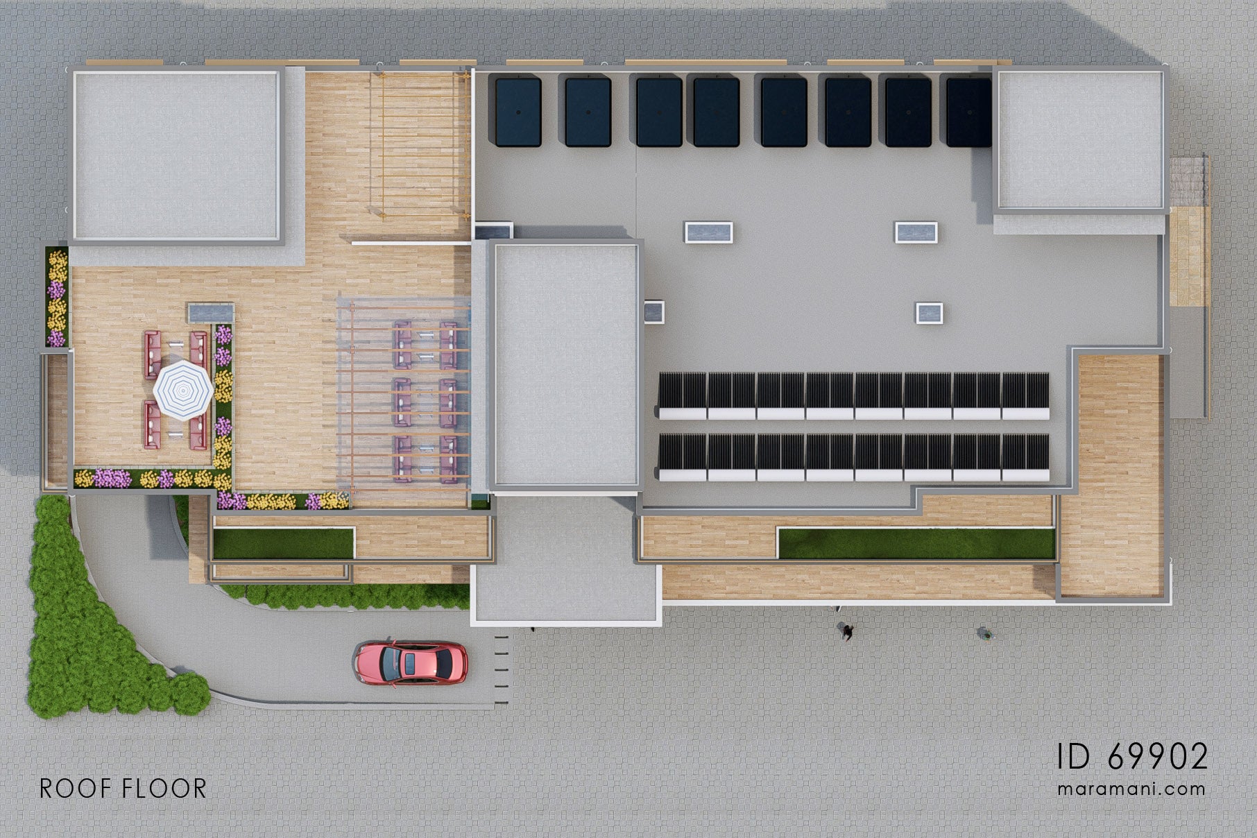 Modern Apartment building design - ID 69902